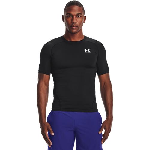 Under Armour Mens Under Armour HeatGear Armour Compression S/S Football T-Shirt - Mens Castlerock/White Product Image