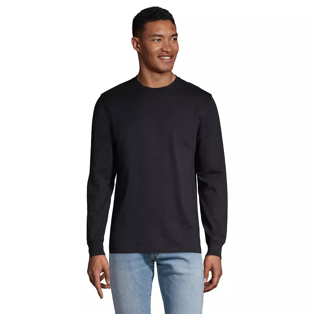 Big & Tall Lands' End Super-T Long Sleeve Classic-Fit Tee, Men's,  Product Image