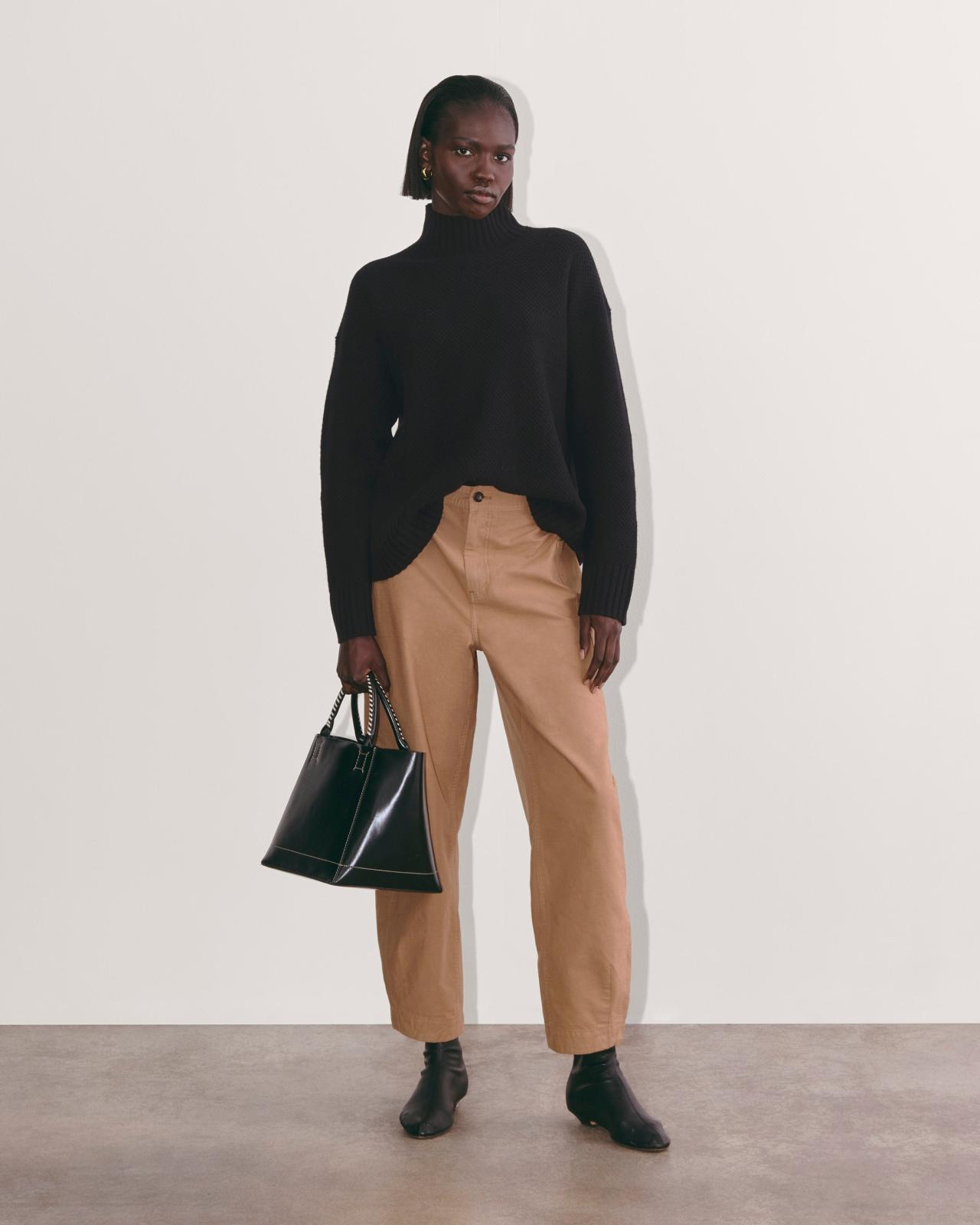 Womens Honeycomb Funnel Neck in Wool Cashmere Sweater by Everlane Product Image