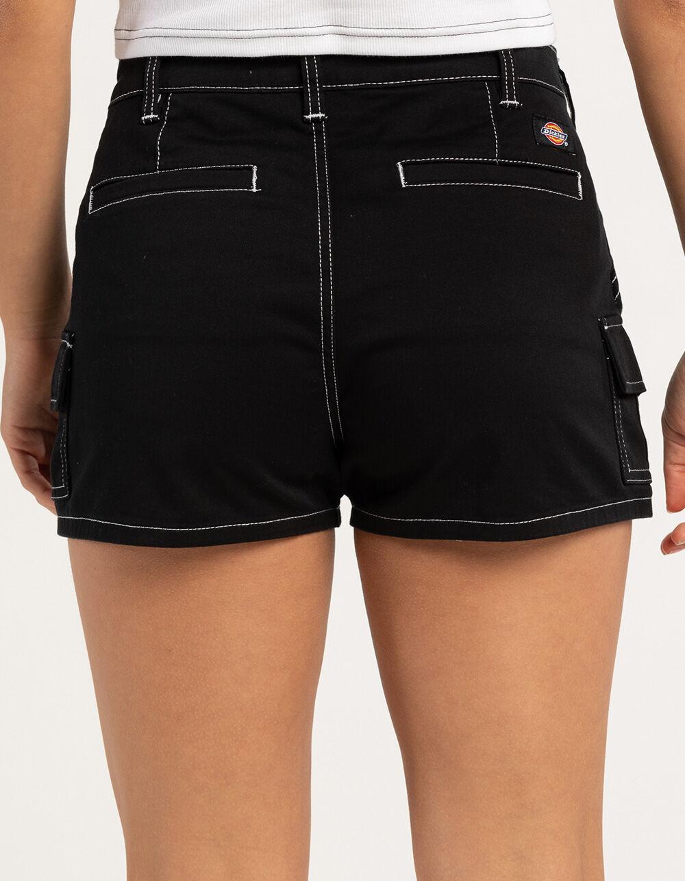DICKIES Women Cargo Shorts - BLACK Product Image