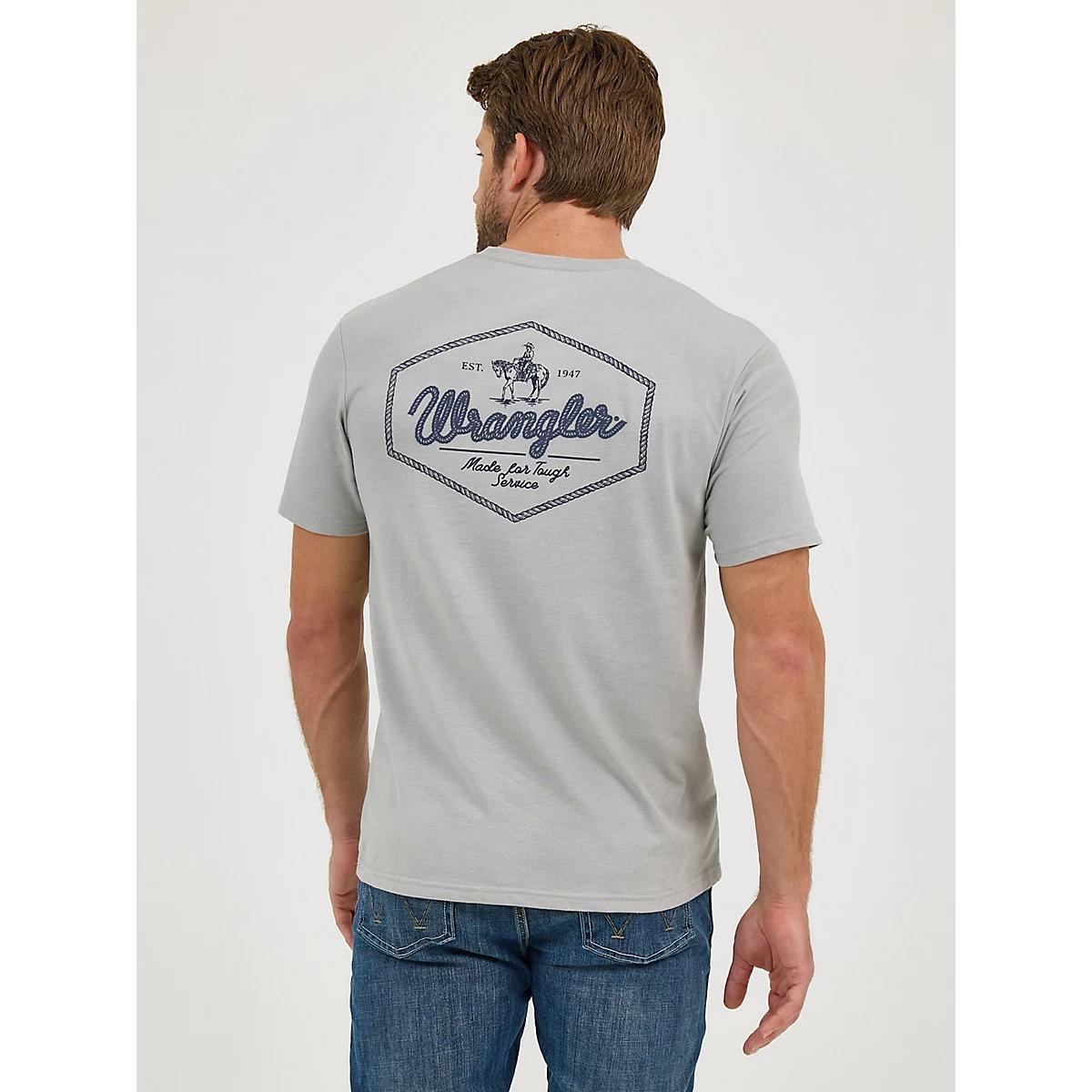 Men's Wrangler Back Graphic T-Shirt in Hound Product Image