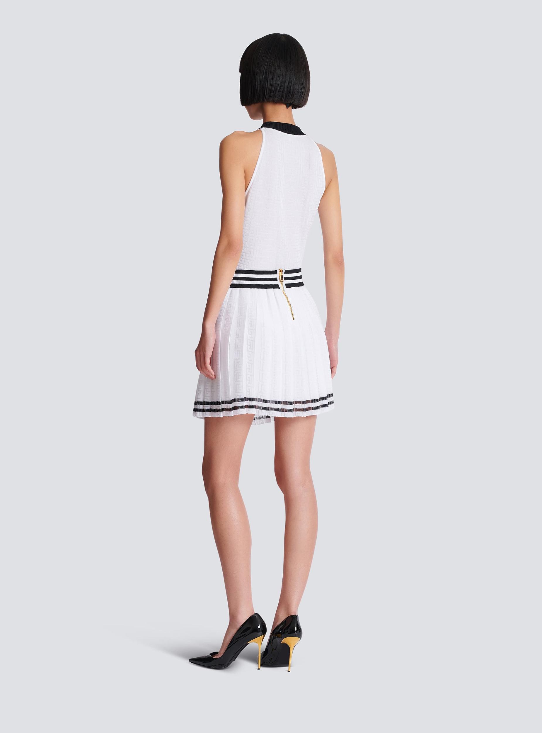 Two-tone monogrammed knit bodysuit Product Image