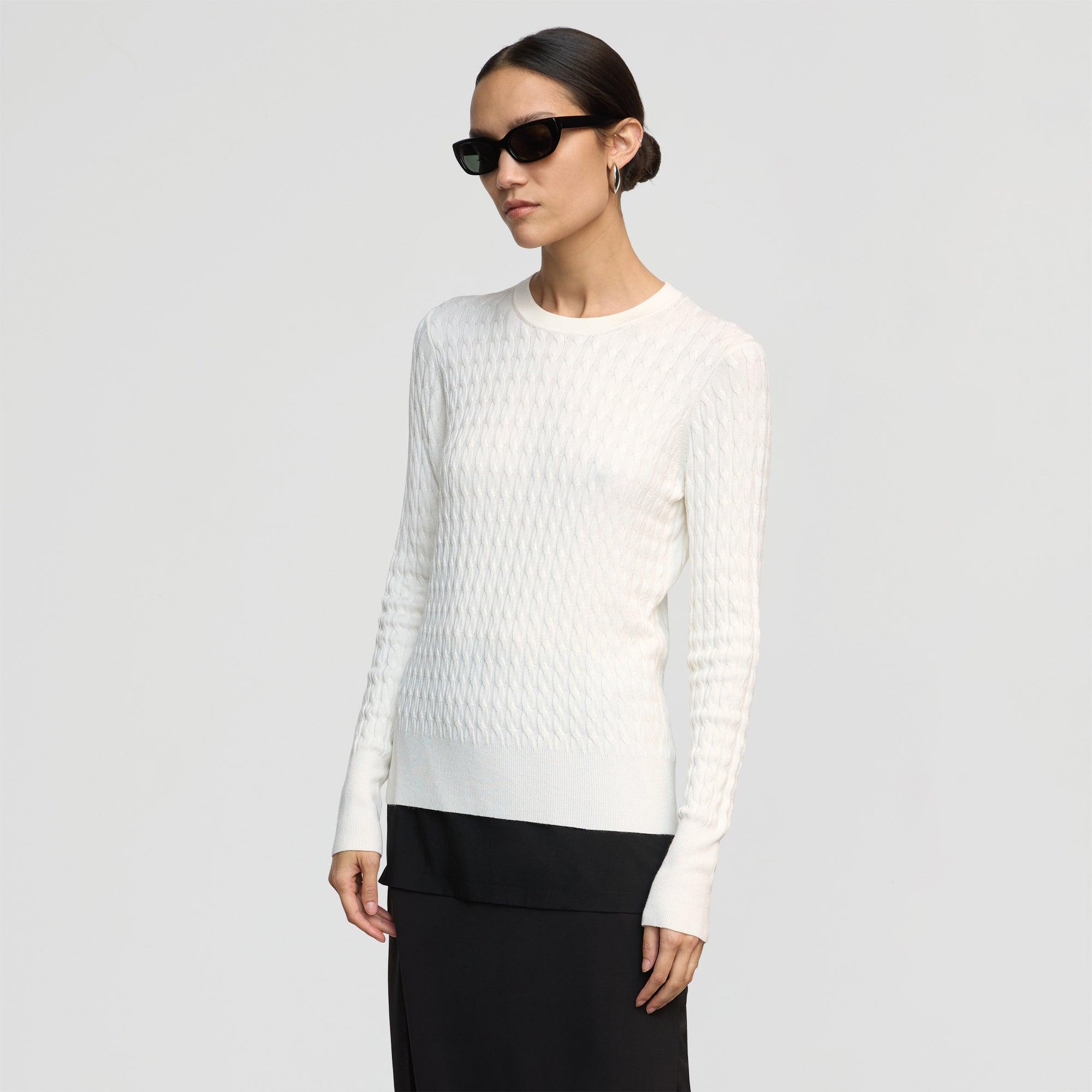 Rania Lightweight Cable Sweater Product Image