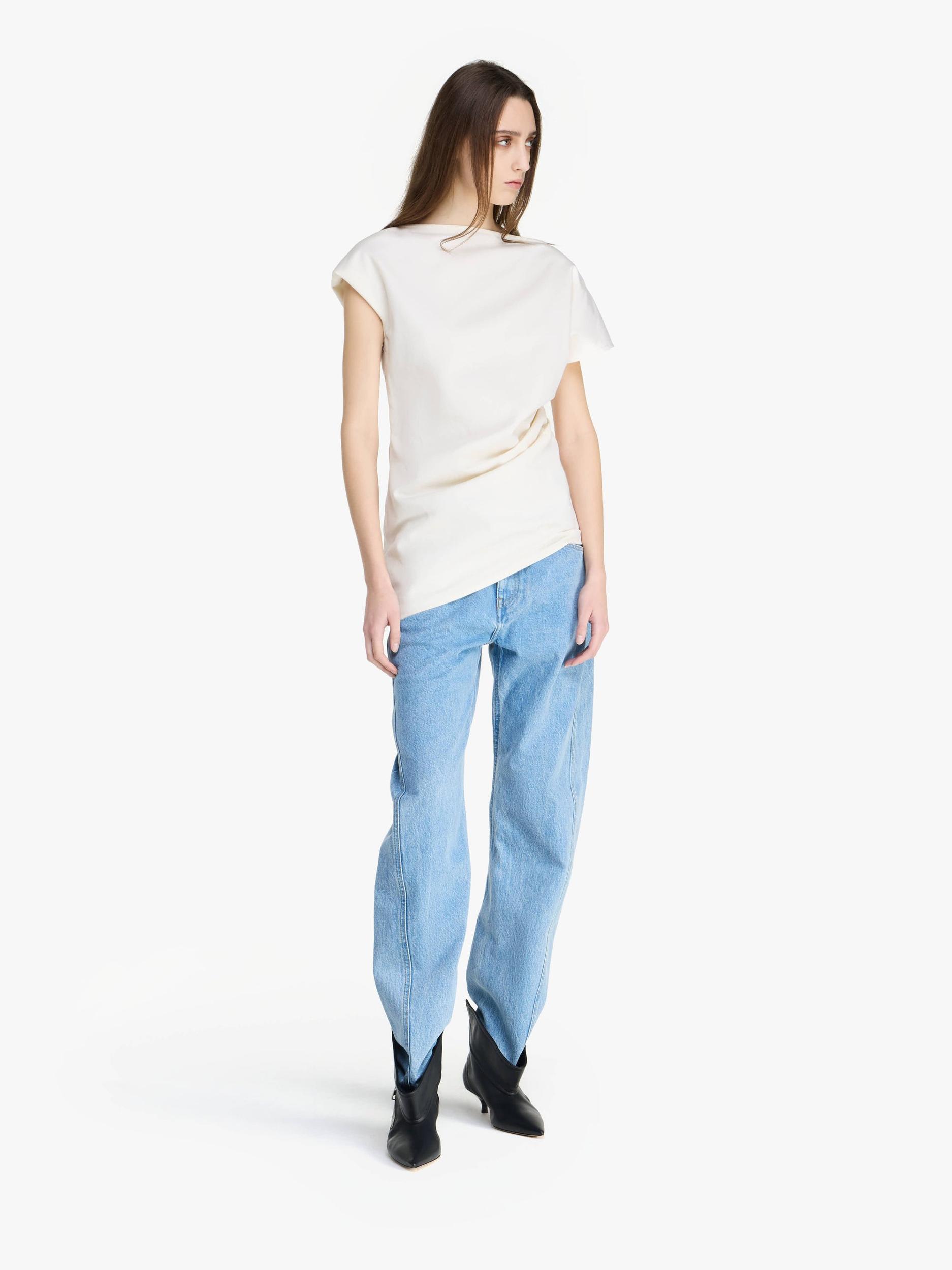 ASYMMETRIC DRAPED TOP Product Image