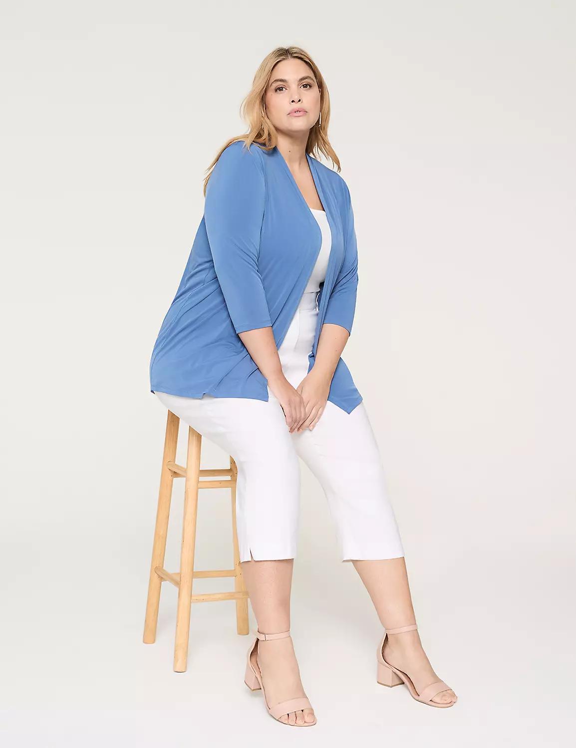 Long-Sleeve Open-Front Overpiece Product Image