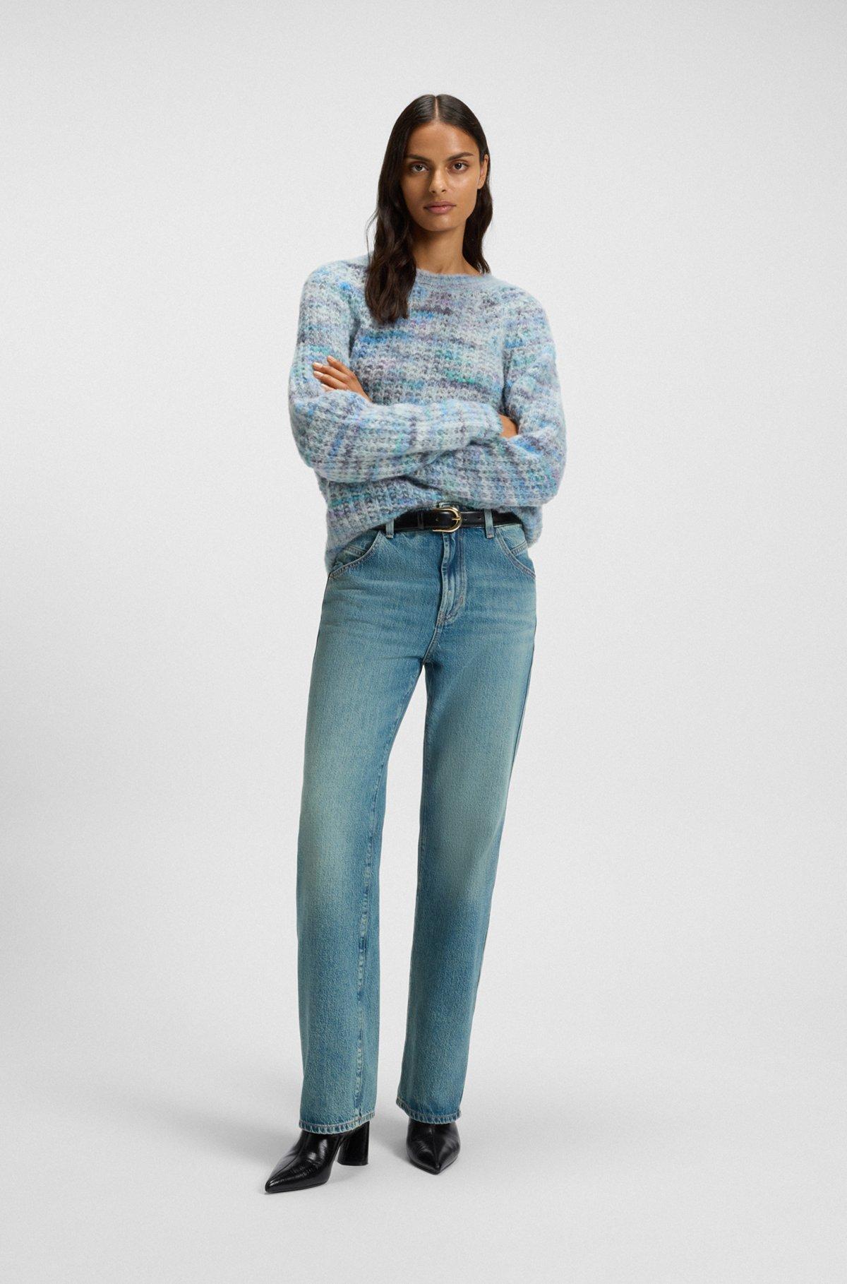 Ankle boots in leather with embossed logo Product Image