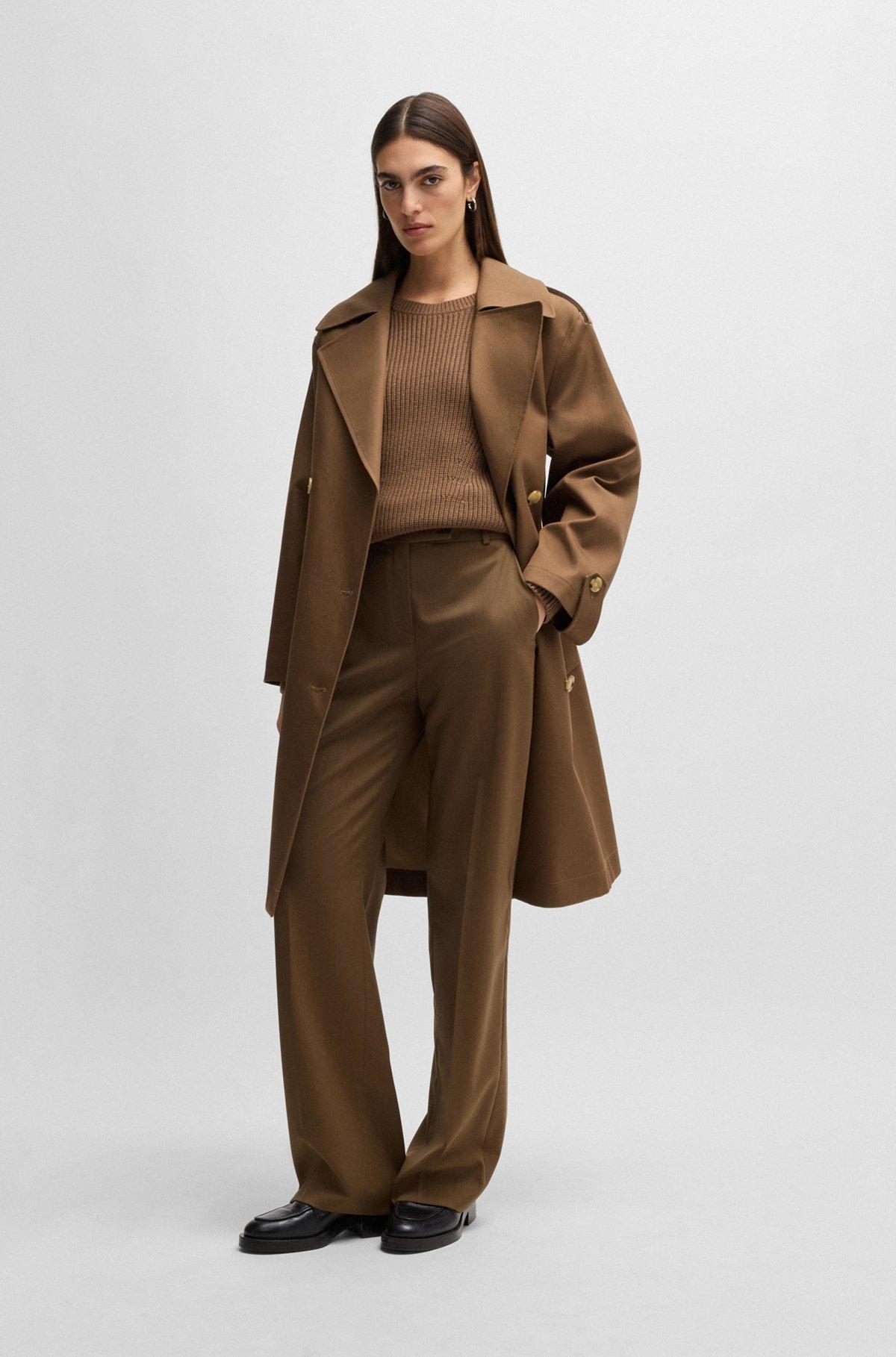 Straight-leg trousers in wool Product Image