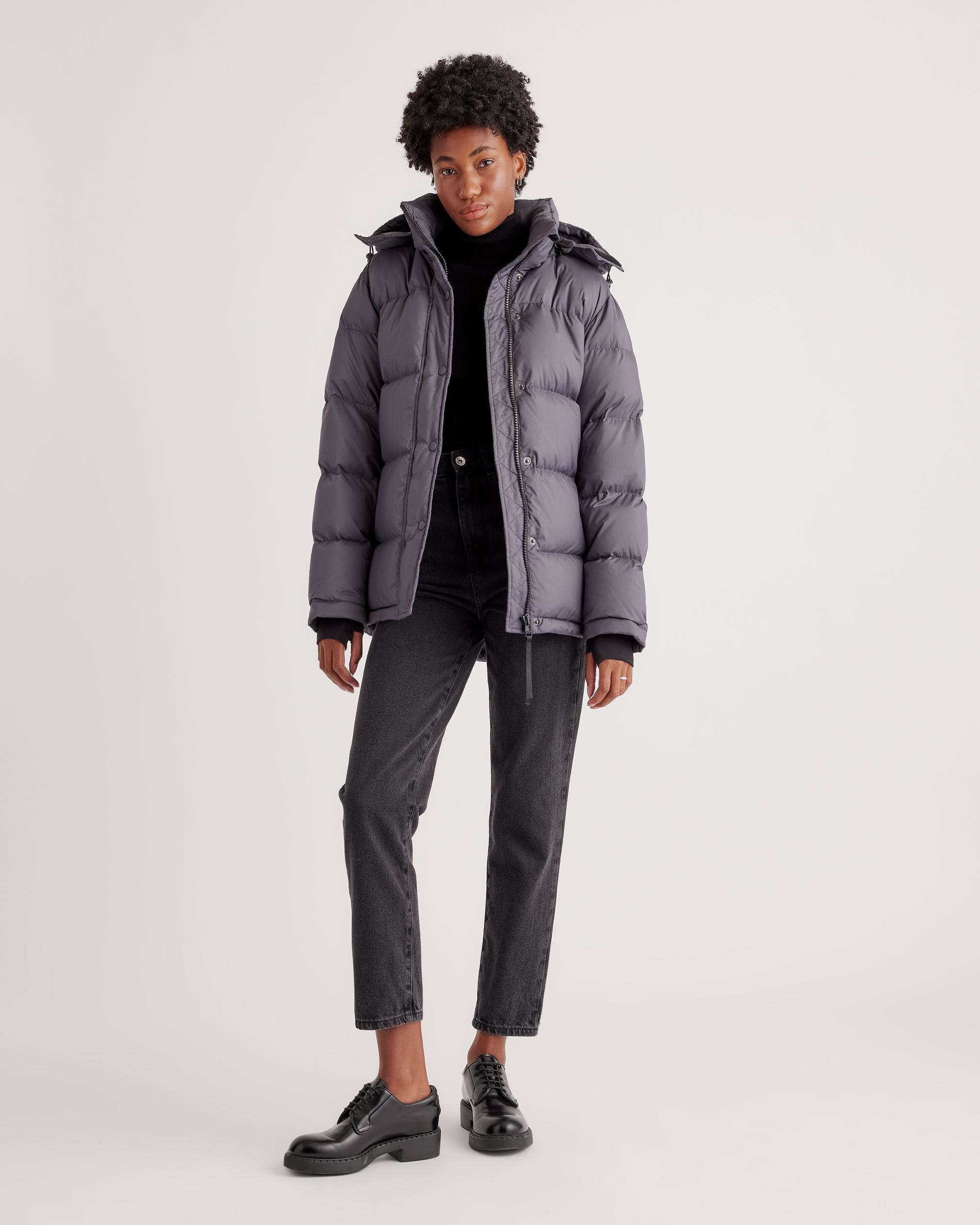 Quince | Women's Responsible Down Cropped Puffer Jacket Size XS, Recycled Polyester Product Image