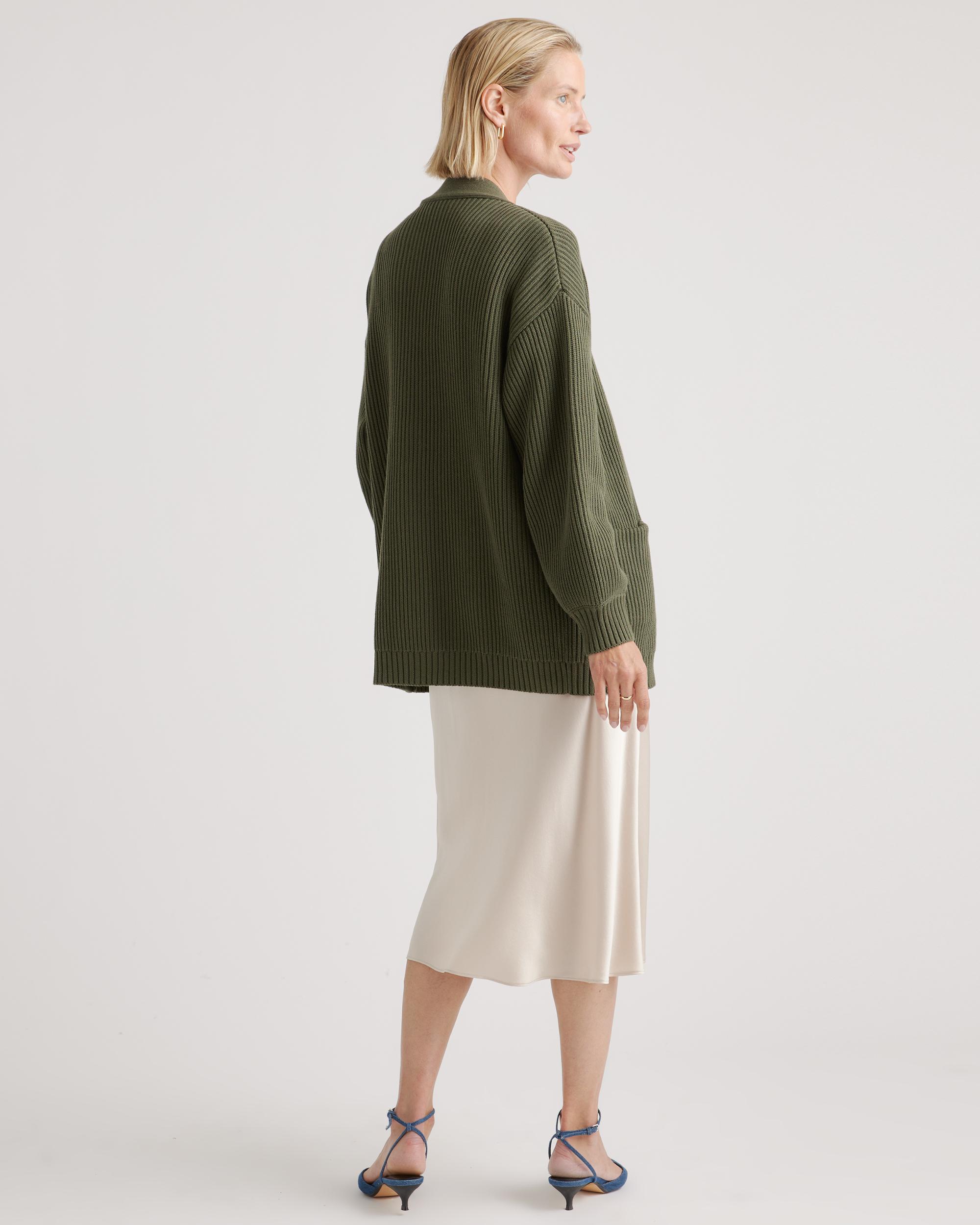 Quince | Women's OverSized Cardigan Sweater Size XL, Organic Cotton Product Image