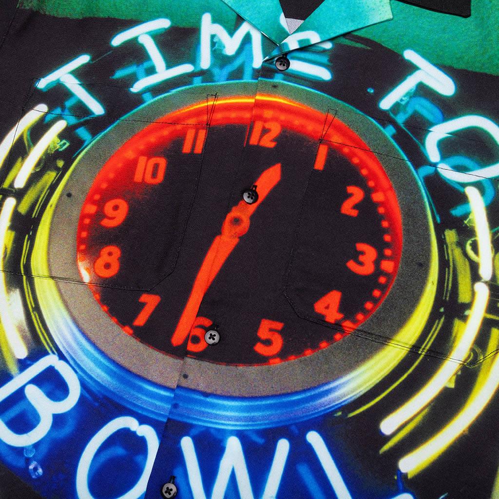 Time Bowling Button Up - Black Male Product Image