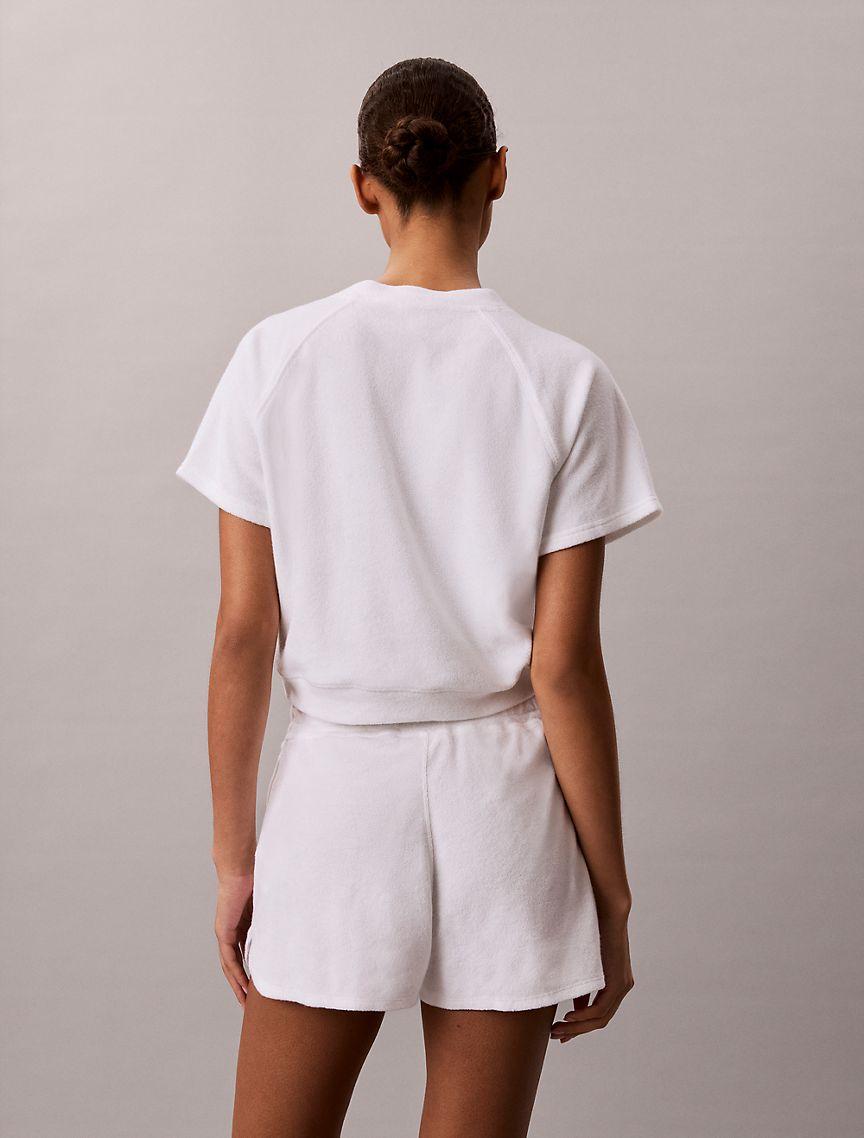 Towel Terry 1989 Logo Cropped Sweatshirt Product Image
