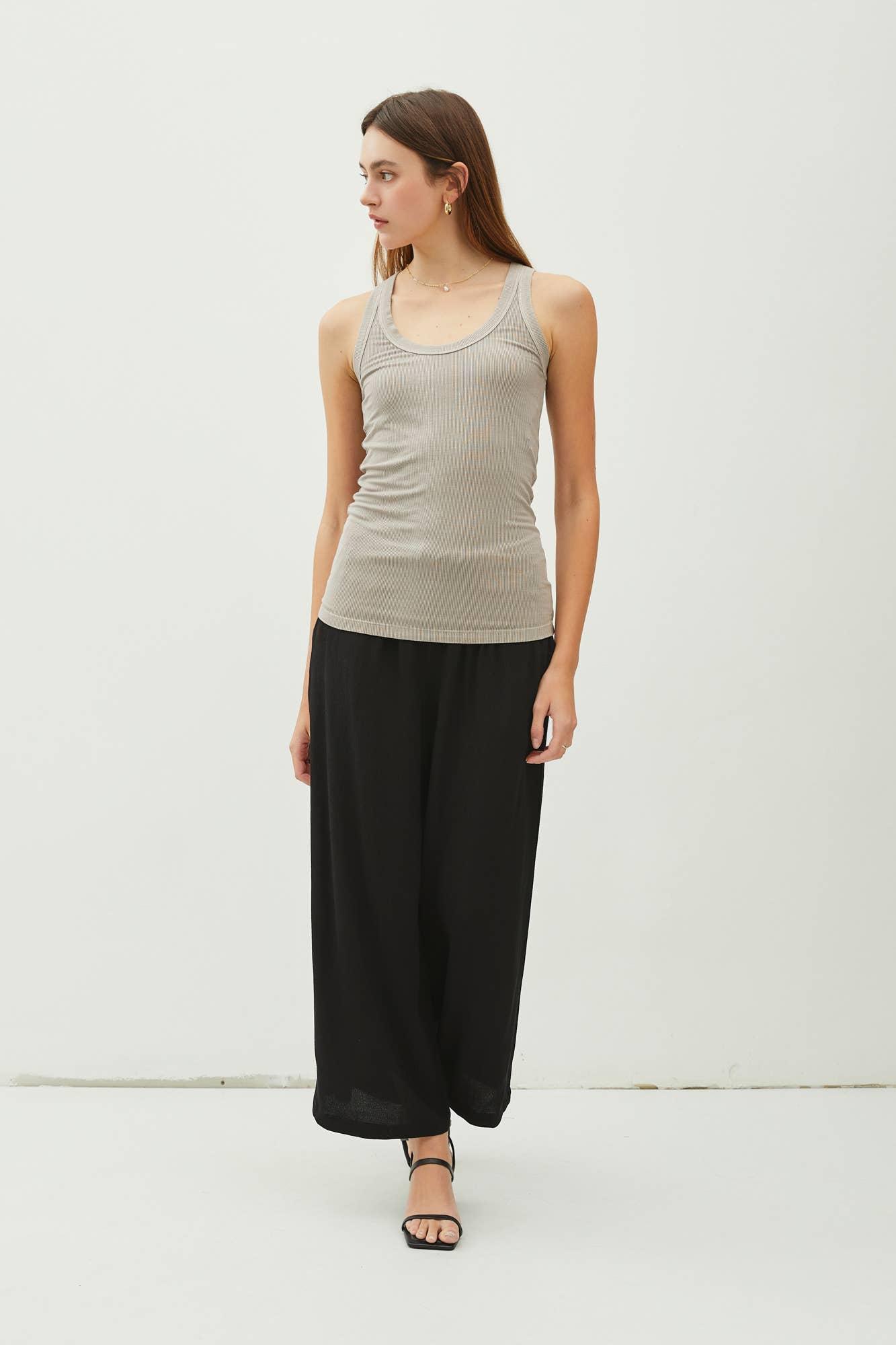 UB BASICS: SPRING BREEZE RIBBED TANK Product Image