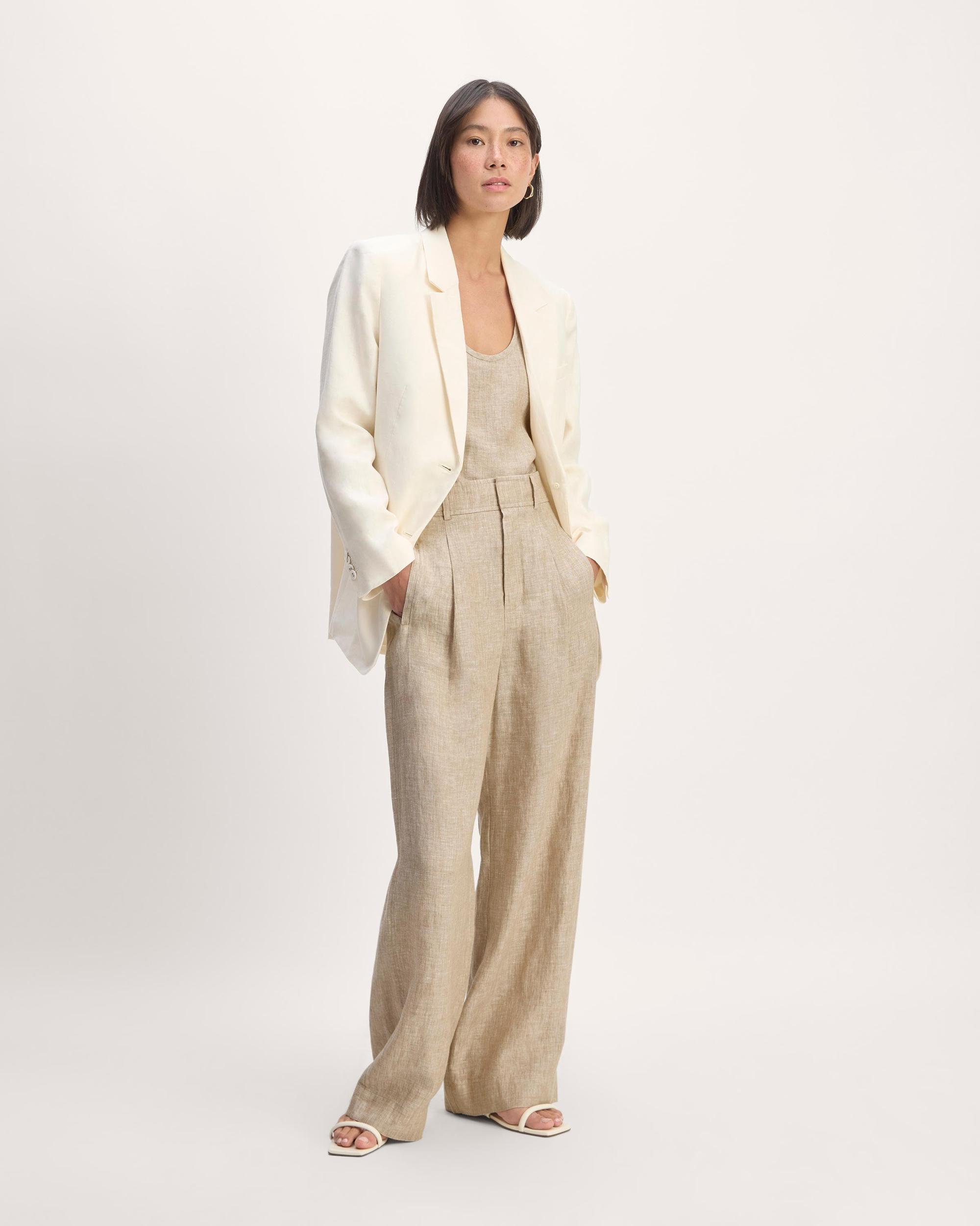 Womens Linen Way-High Drape Pant by Everlane Product Image
