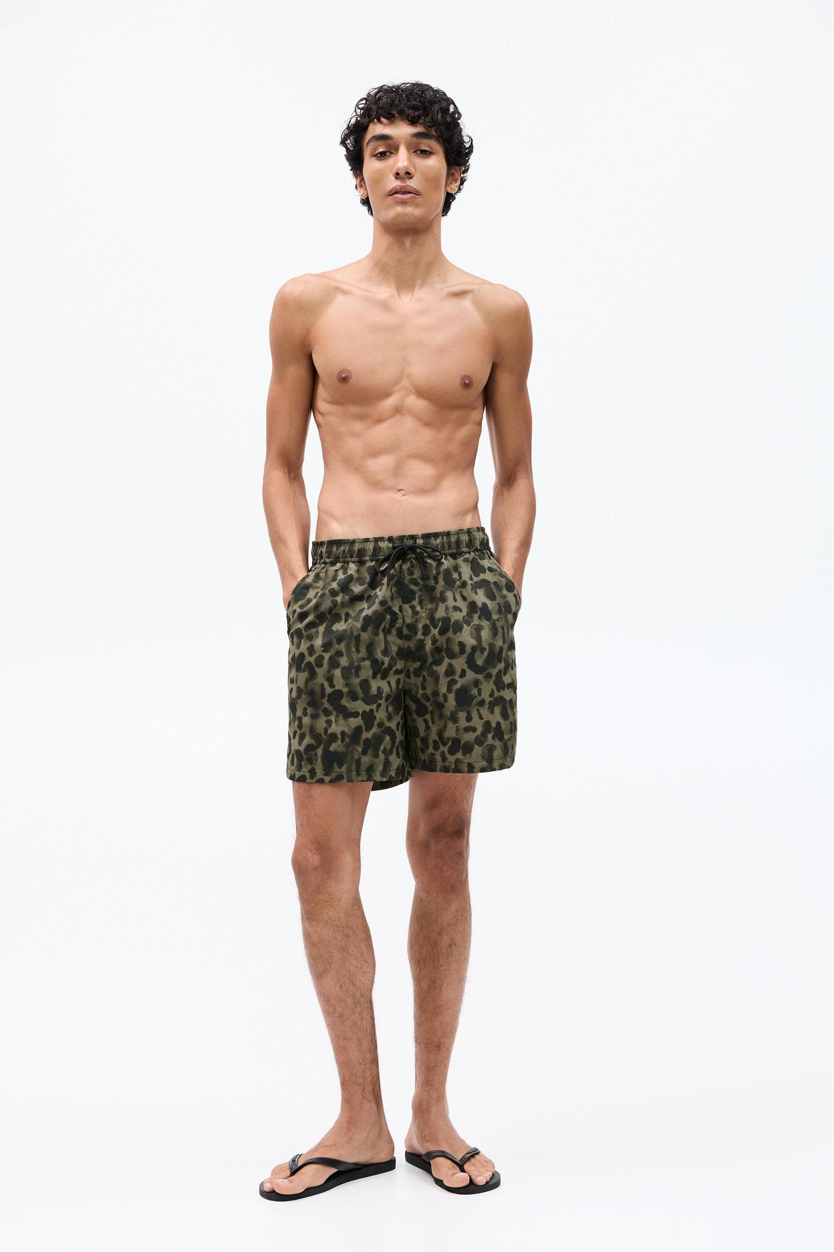 Leopard print board shorts Product Image
