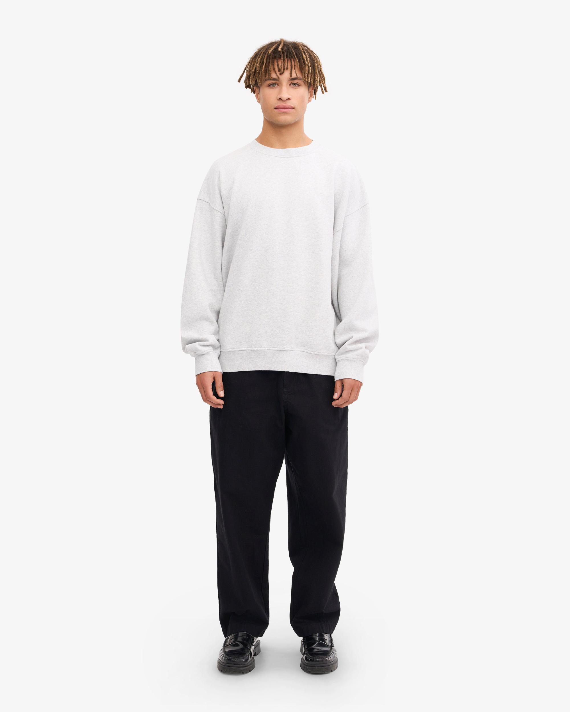 Organic Oversized Crew - Snow Melange Product Image