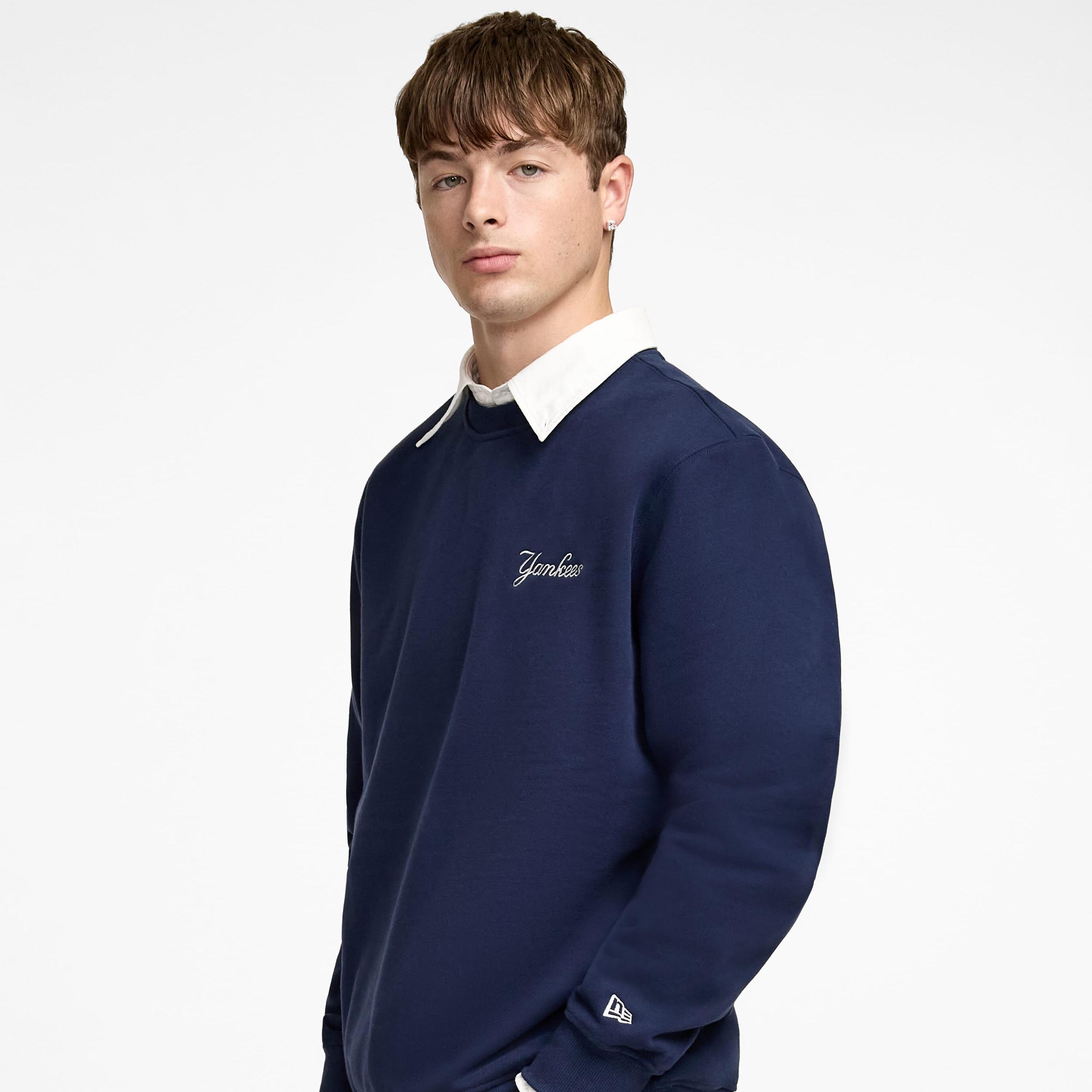 New York Mets Big Apple Blue Quartz Crewneck Male Product Image