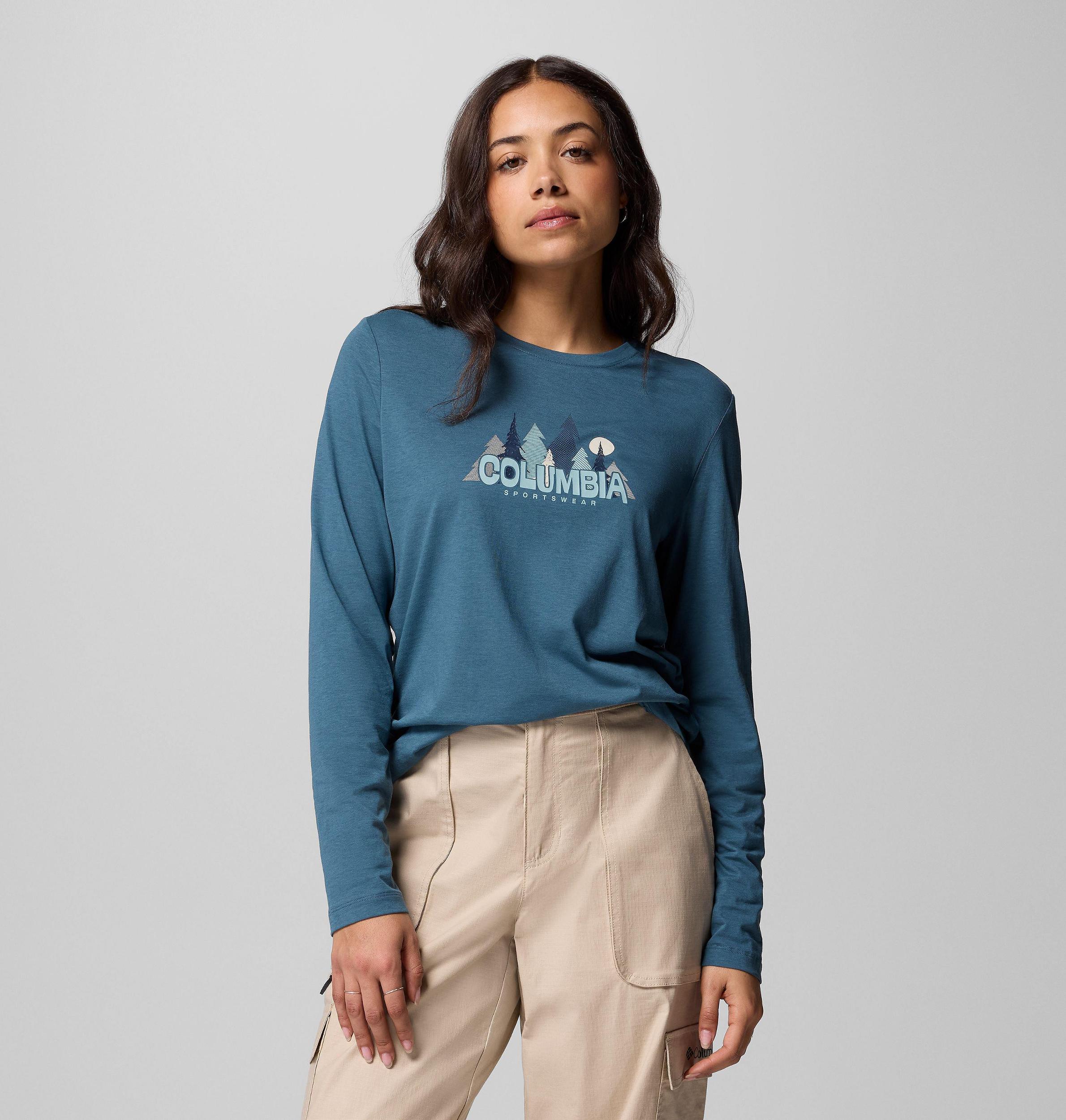 Columbia Womens Ruby Springs Graphic Long Sleeve T-Shirt- Product Image