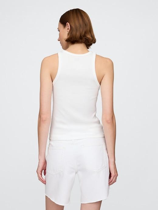 Modern Rib Logo Halter Top Product Image