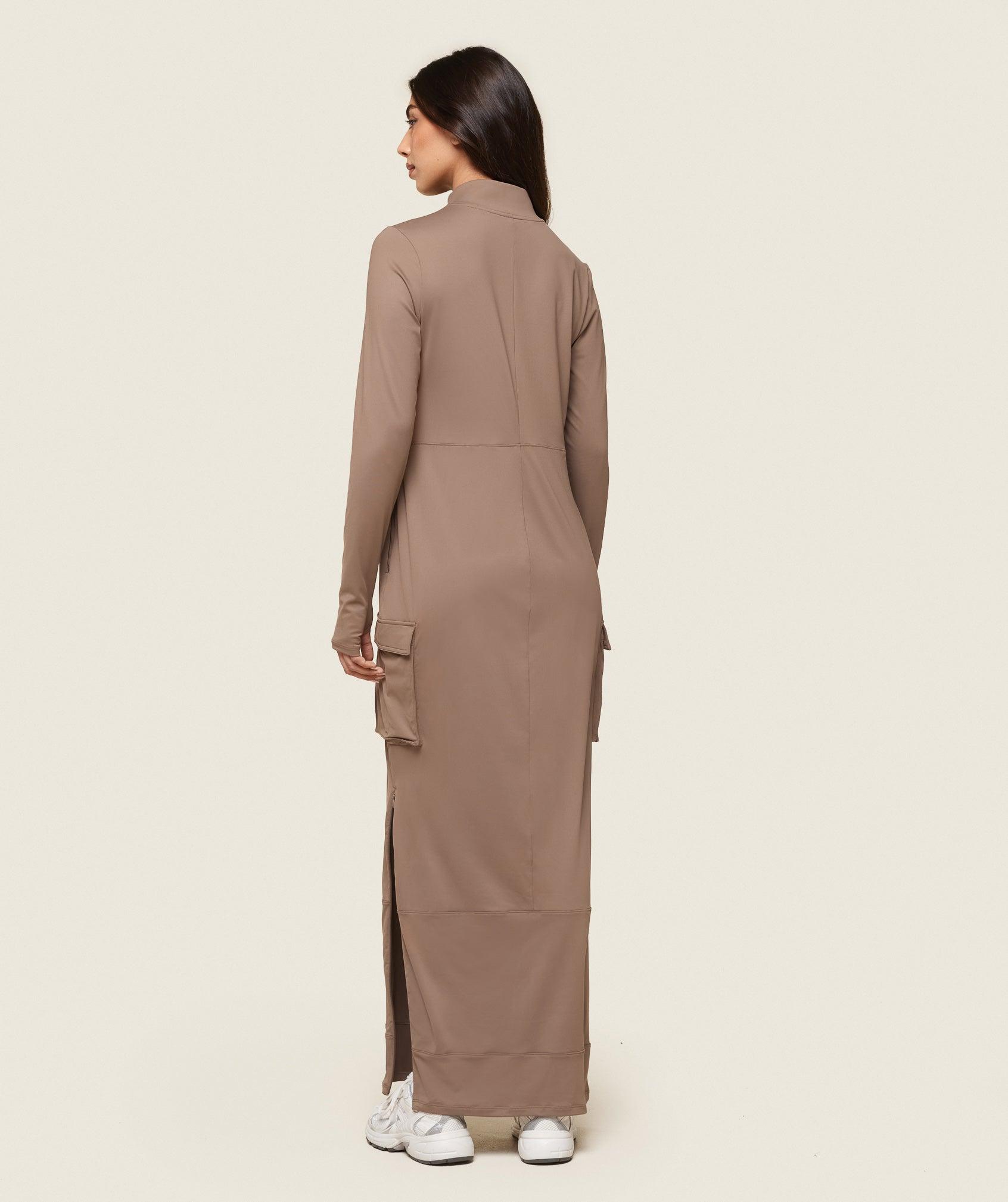 Gymshark GS x Leana Deeb Abaya - Soul Brown Female Product Image