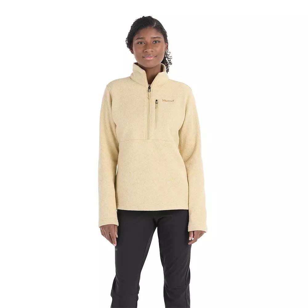 Women's Marmot Drop Line Half Zip Pullover, Size: Medium, Light Product Image