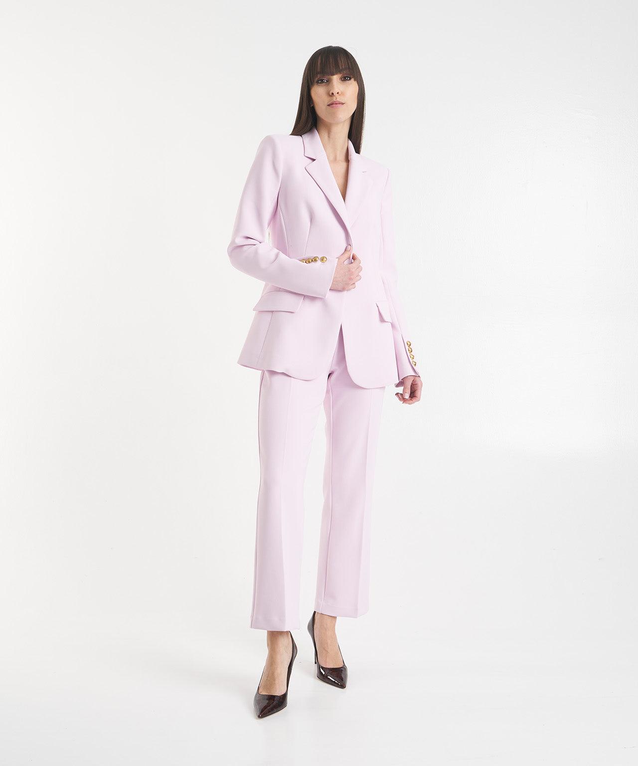 Cropped crêpe trousers Product Image