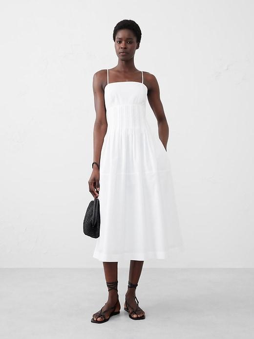 Pleated Midi Dress Product Image