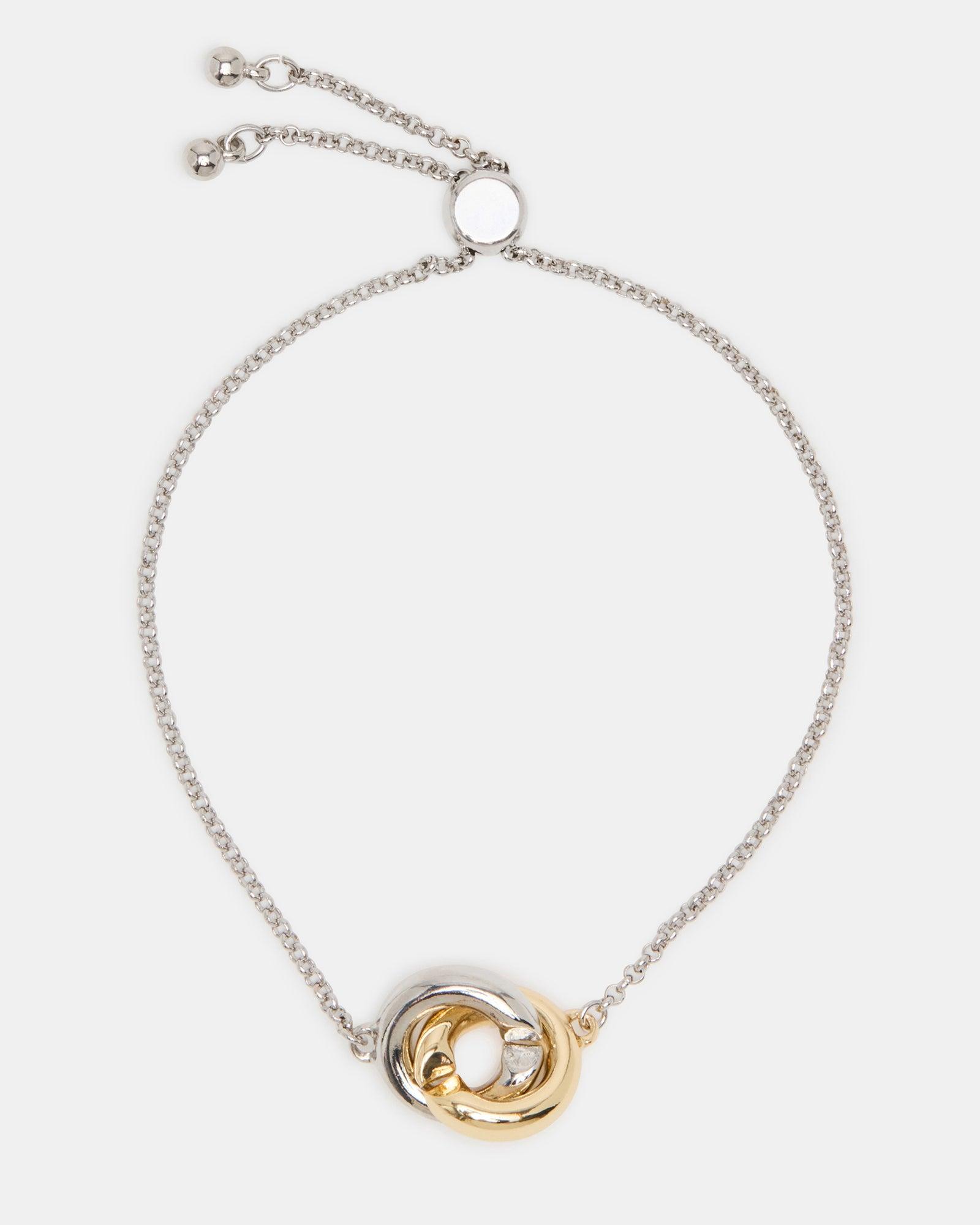 TWO-TONE FRIENDSHIP BRACELET SILVER MULTI Female Product Image