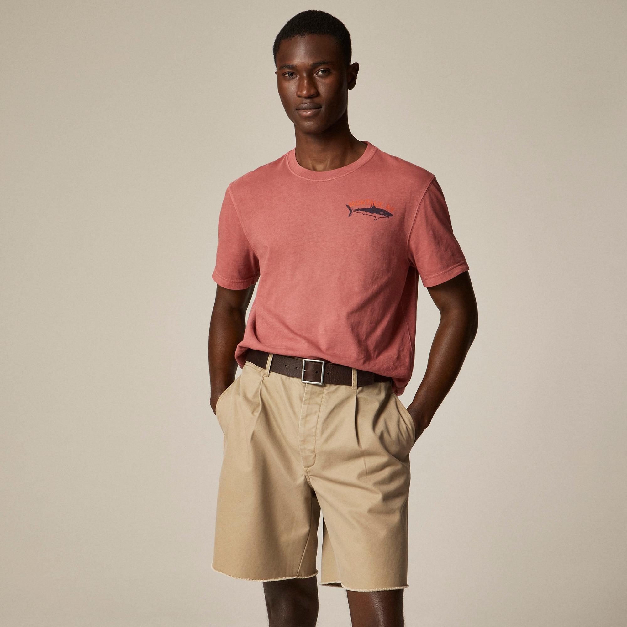 Vintage-wash cotton graphic T-shirt Product Image