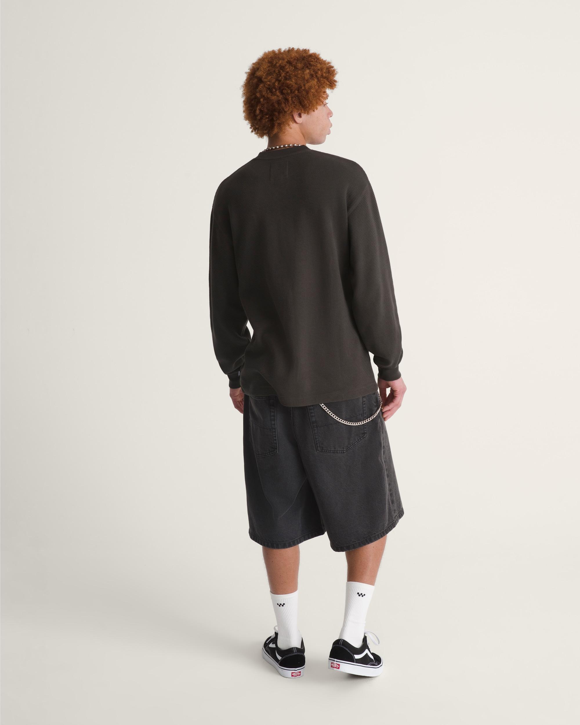 Check-5 Baggy Denim Shorts in Washed Black| Vans US Product Image