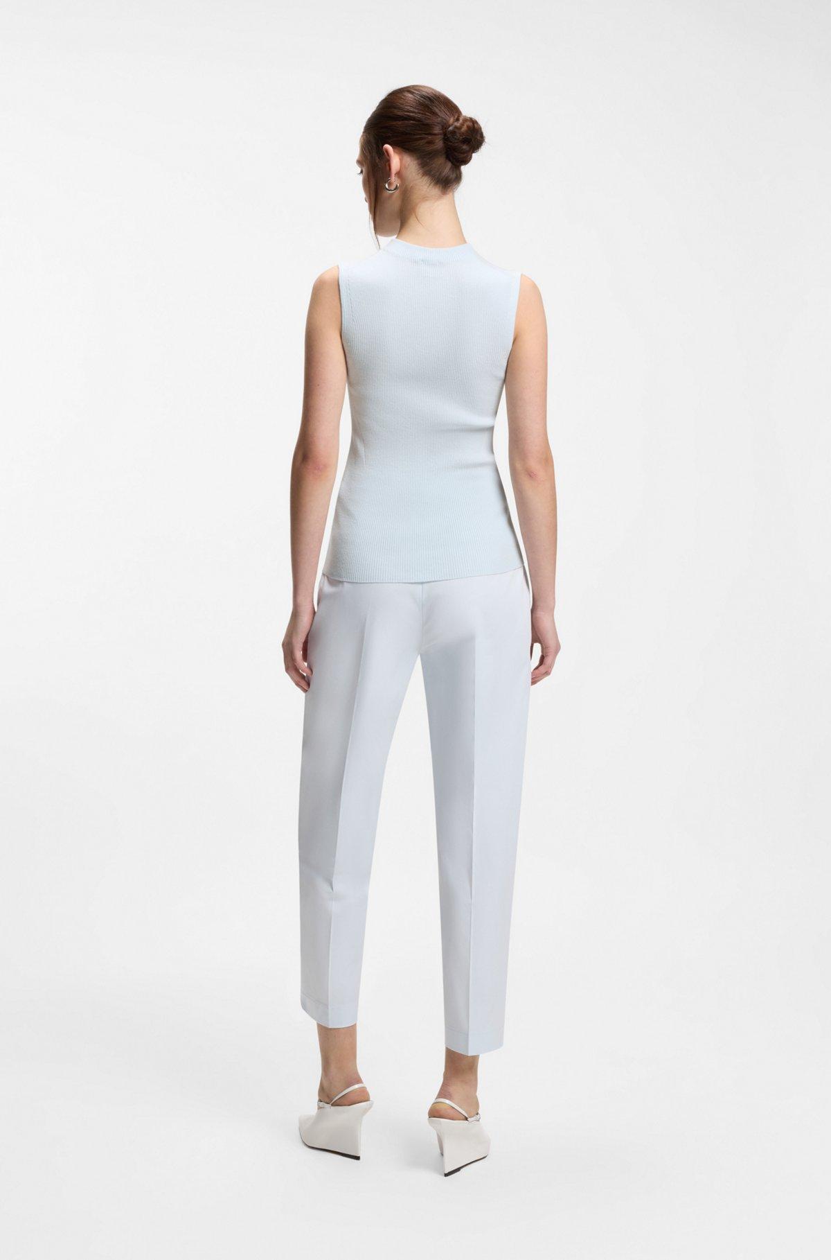 Ribbed top with mock neckline Product Image