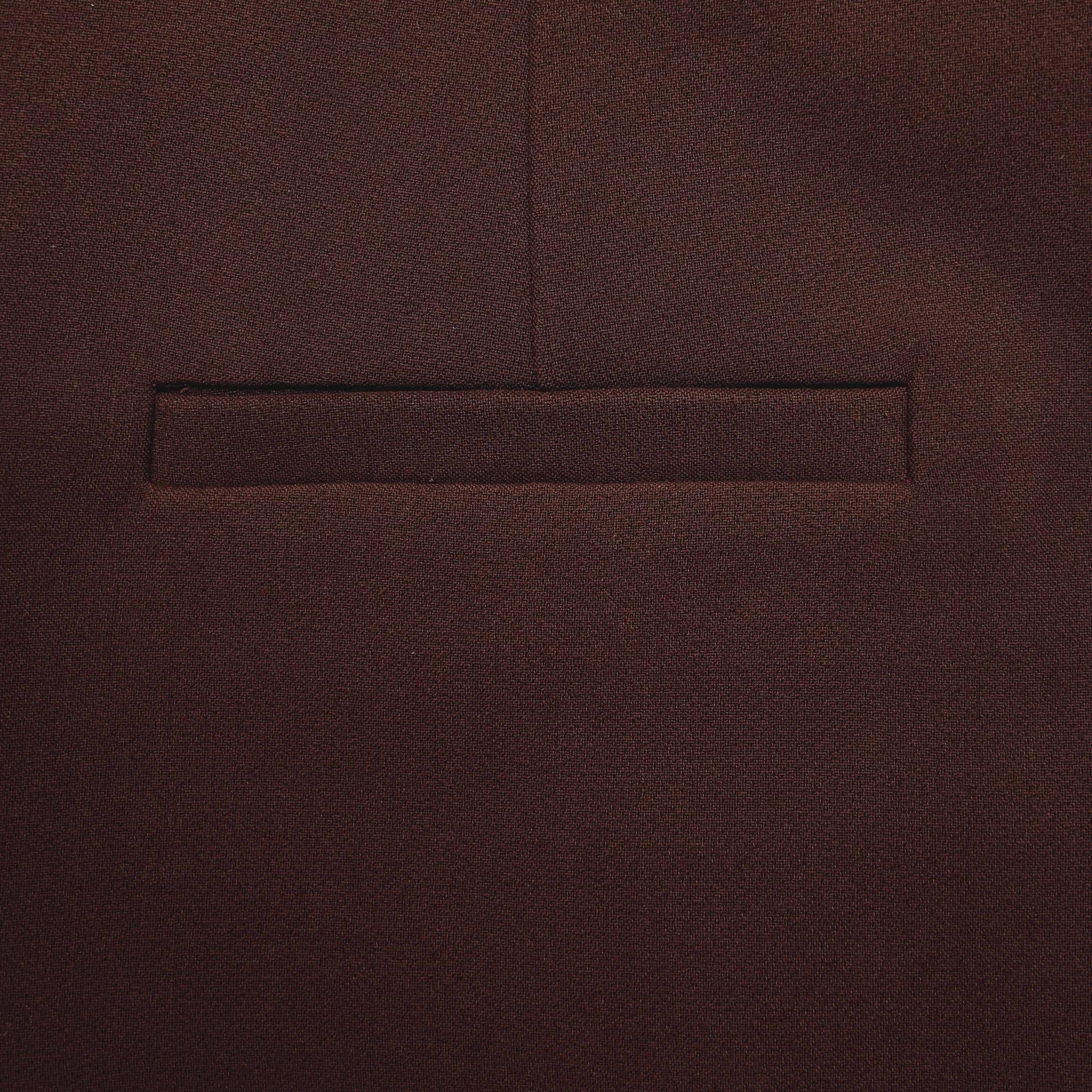 Brown Stretch Crepe Shorts Product Image