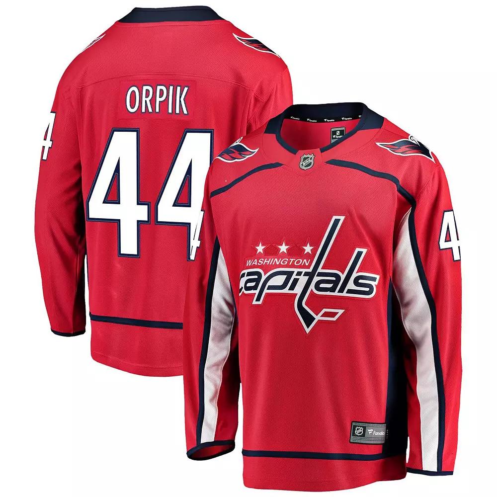 Men's Fanatics Branded Brooks Orpik Red Washington Capitals Breakaway Home Player Jersey, Size: Small Product Image