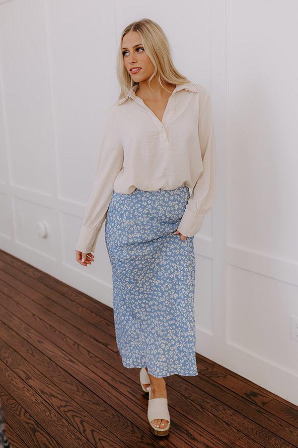 Luxe Lifestyle Pearl Embellished Top in Cream Product Image