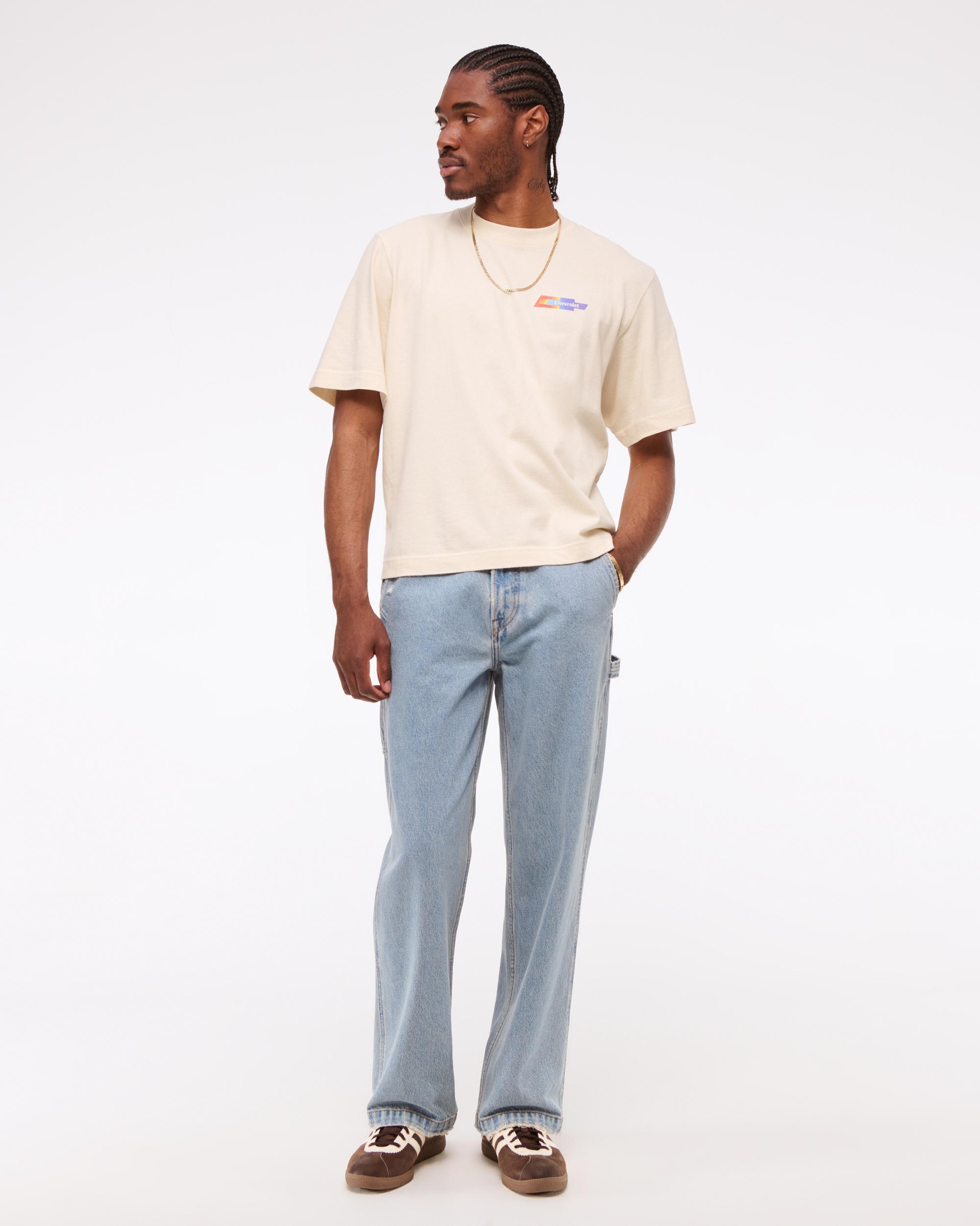 Chevrolet Vintage-Inspired Cropped Graphic Tee Product Image