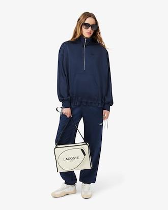 High Zipped Neck Oversized Popover Jacket Product Image