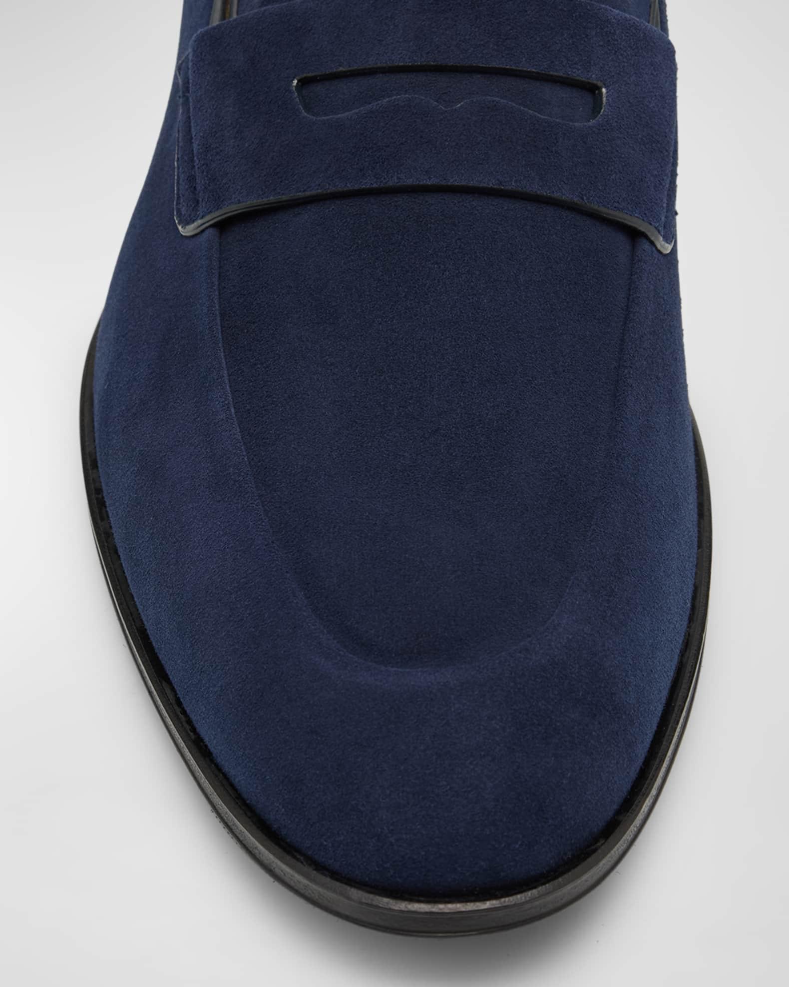 Men's Windsor Suede Penny Loafers Product Image