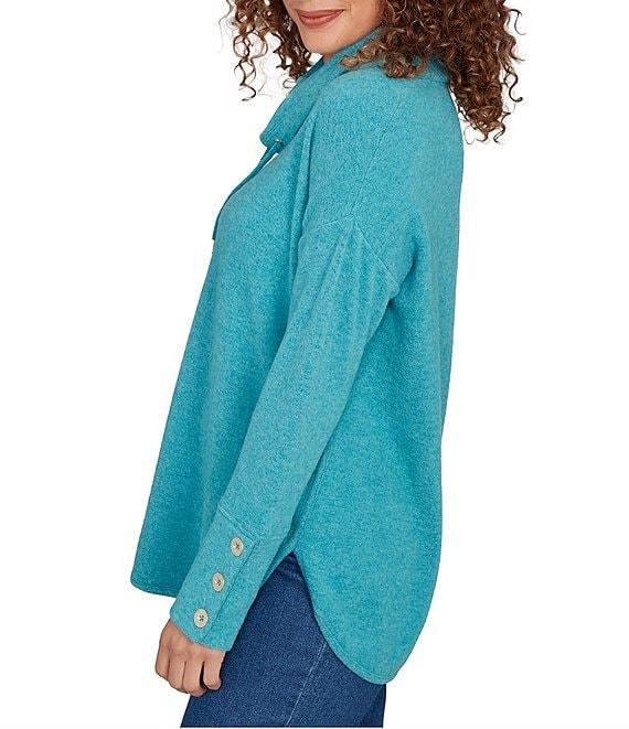 Ruby Rd. Petite Size Ultra-Soft Cowl Neck Long Sleeve Knit Sweater Product Image