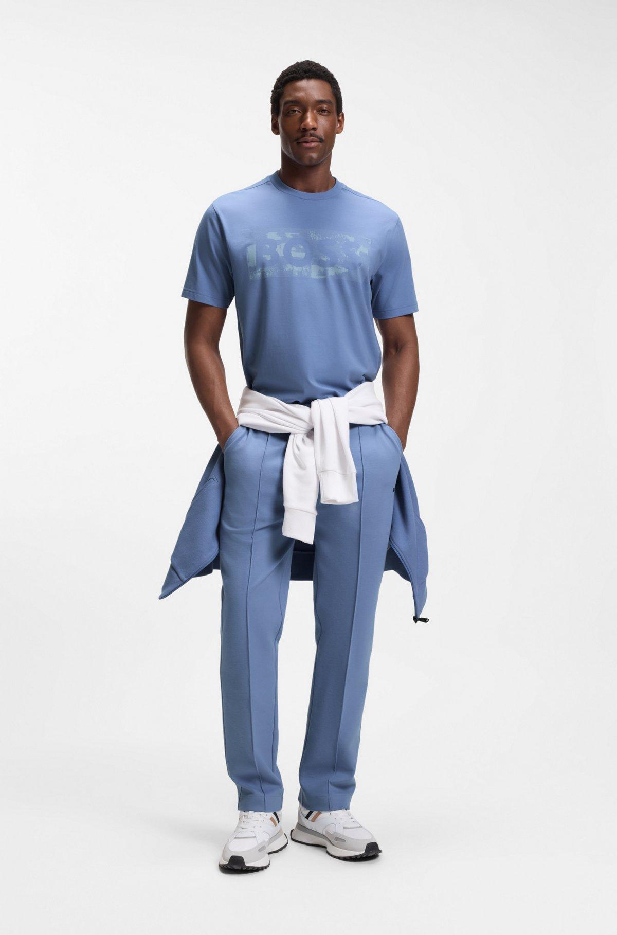 Logo-artwork T-shirt in stretch cotton Product Image