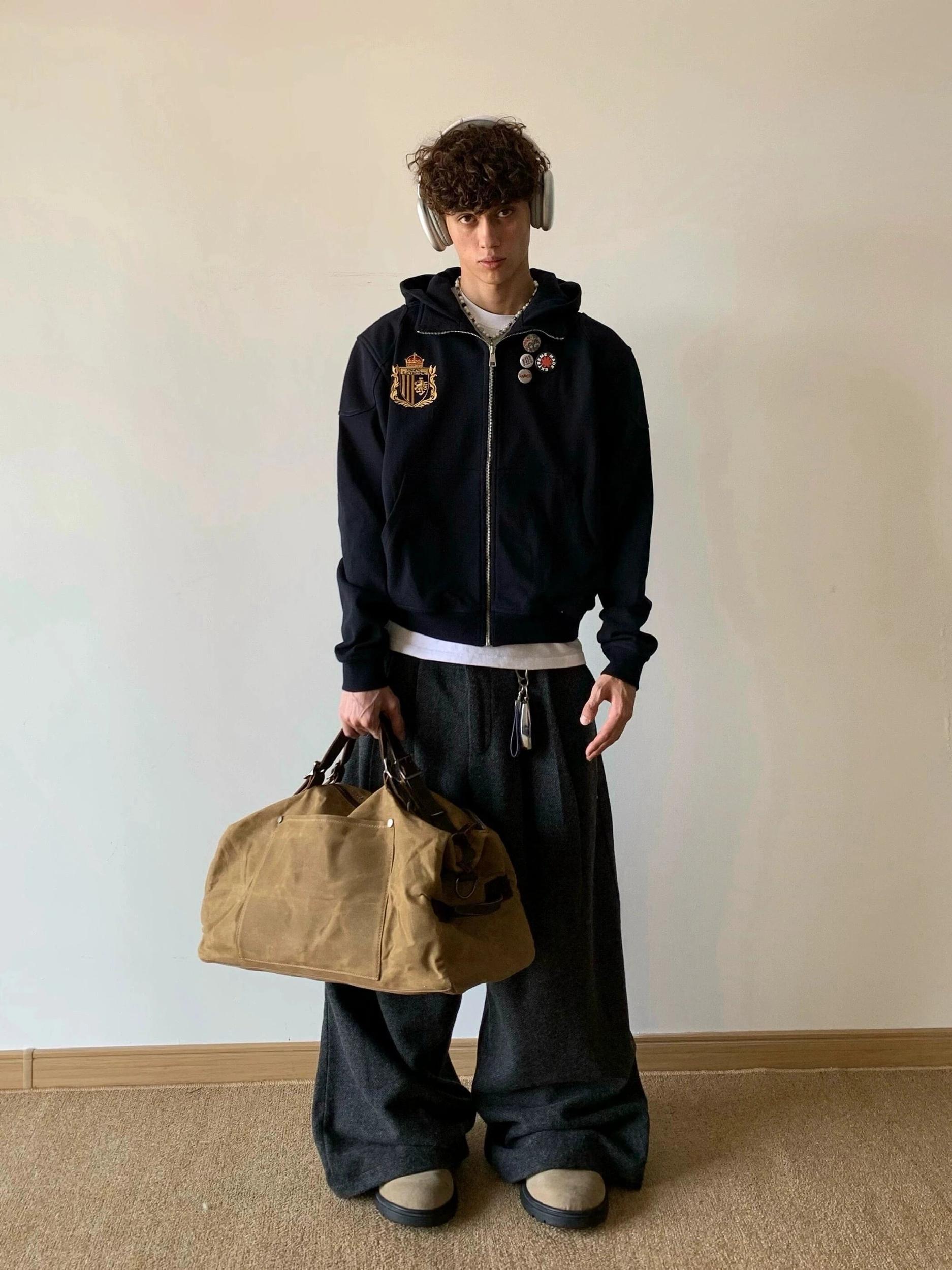 RT No. 18015 SOCCER ZIP BOXY HOODIE Product Image