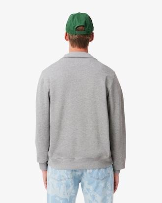 Zip-Up High Neck Interlock Sweatshirt Product Image