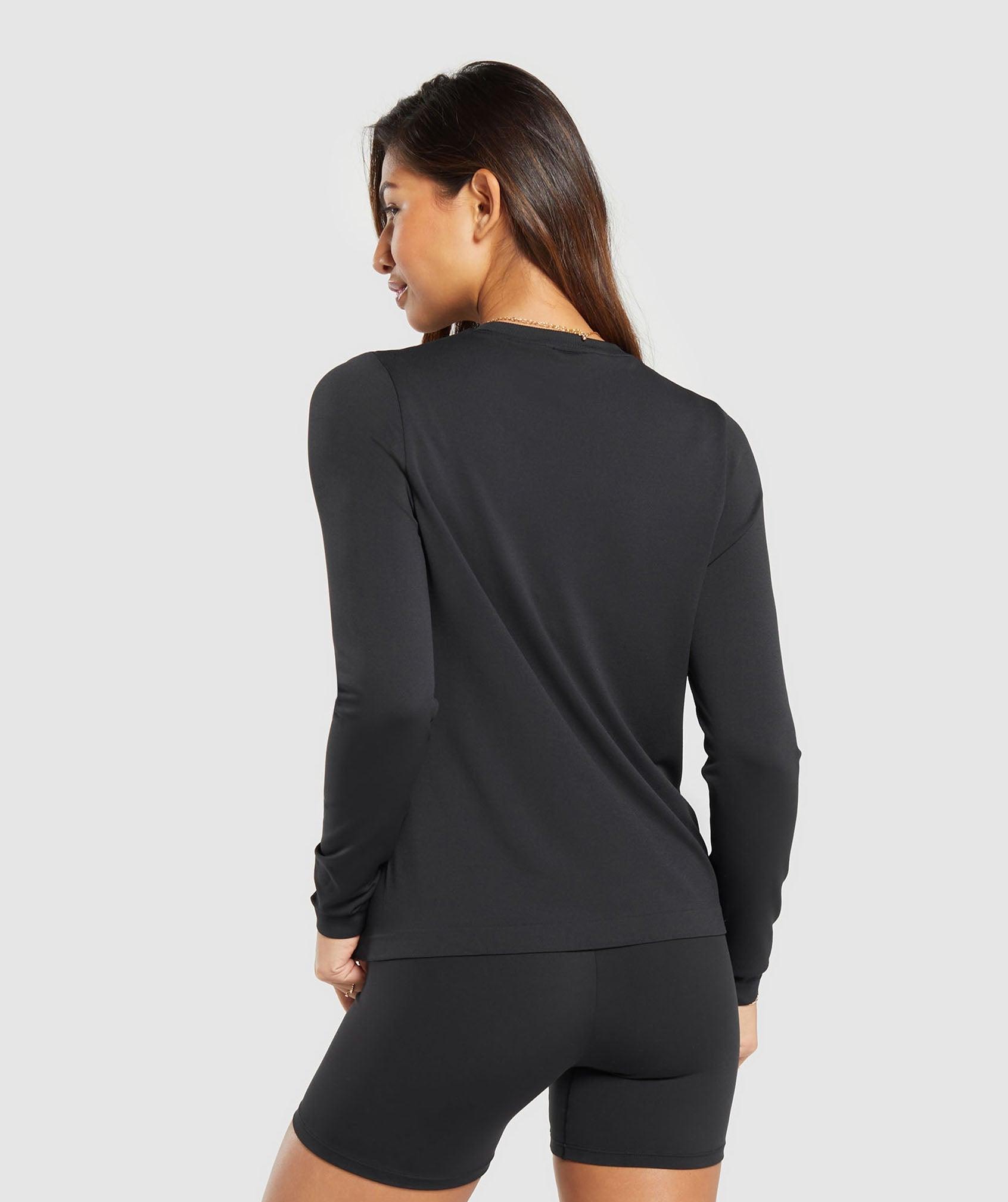 Gymshark Everyday Seamless Long Sleeve Top - Black Female Product Image