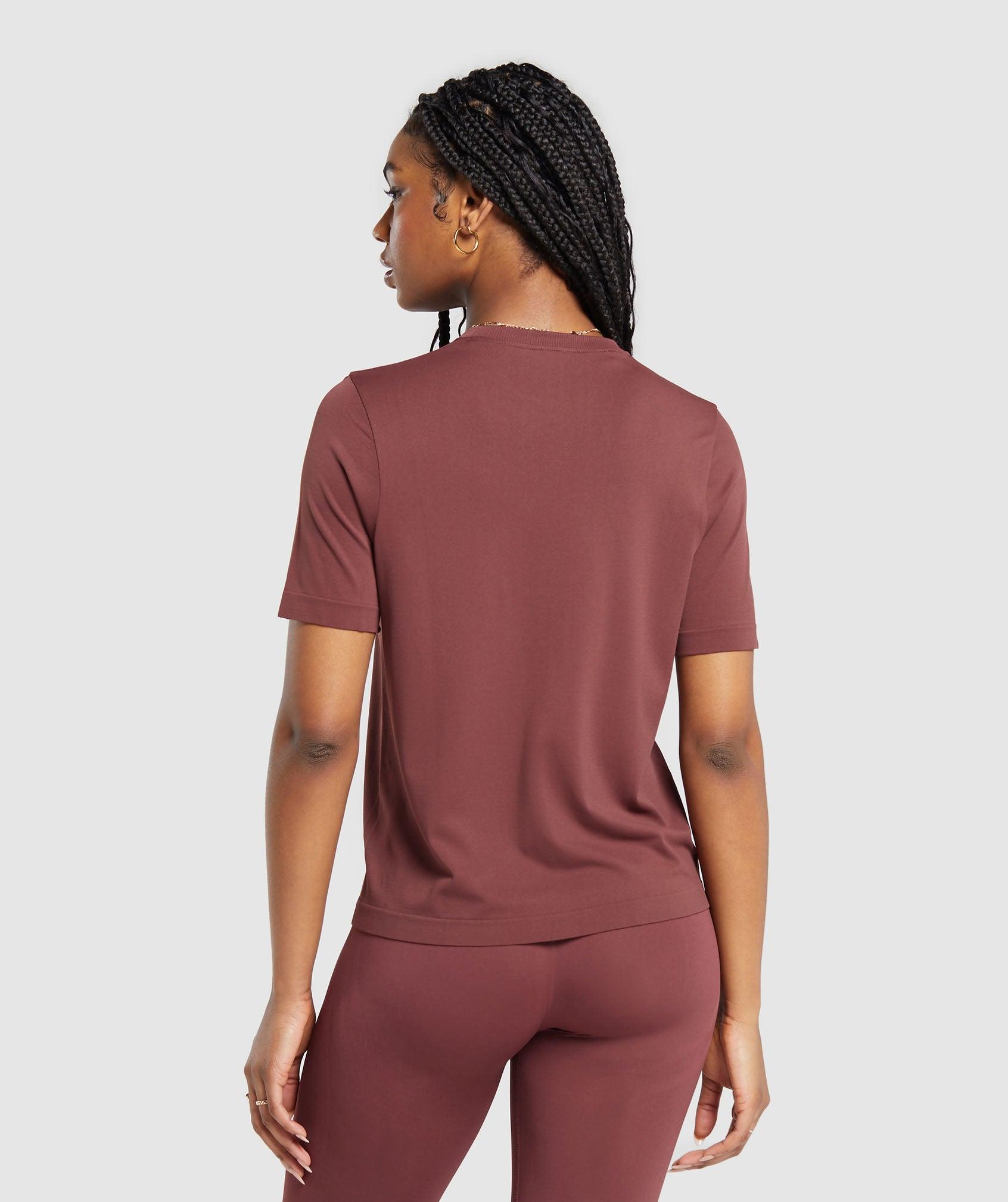 Gymshark Everyday Seamless T-Shirt - Burgundy Brown Female Product Image