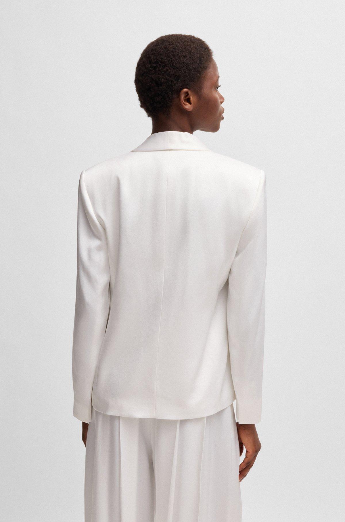 Relaxed-fit blazer with shawl lapels Product Image