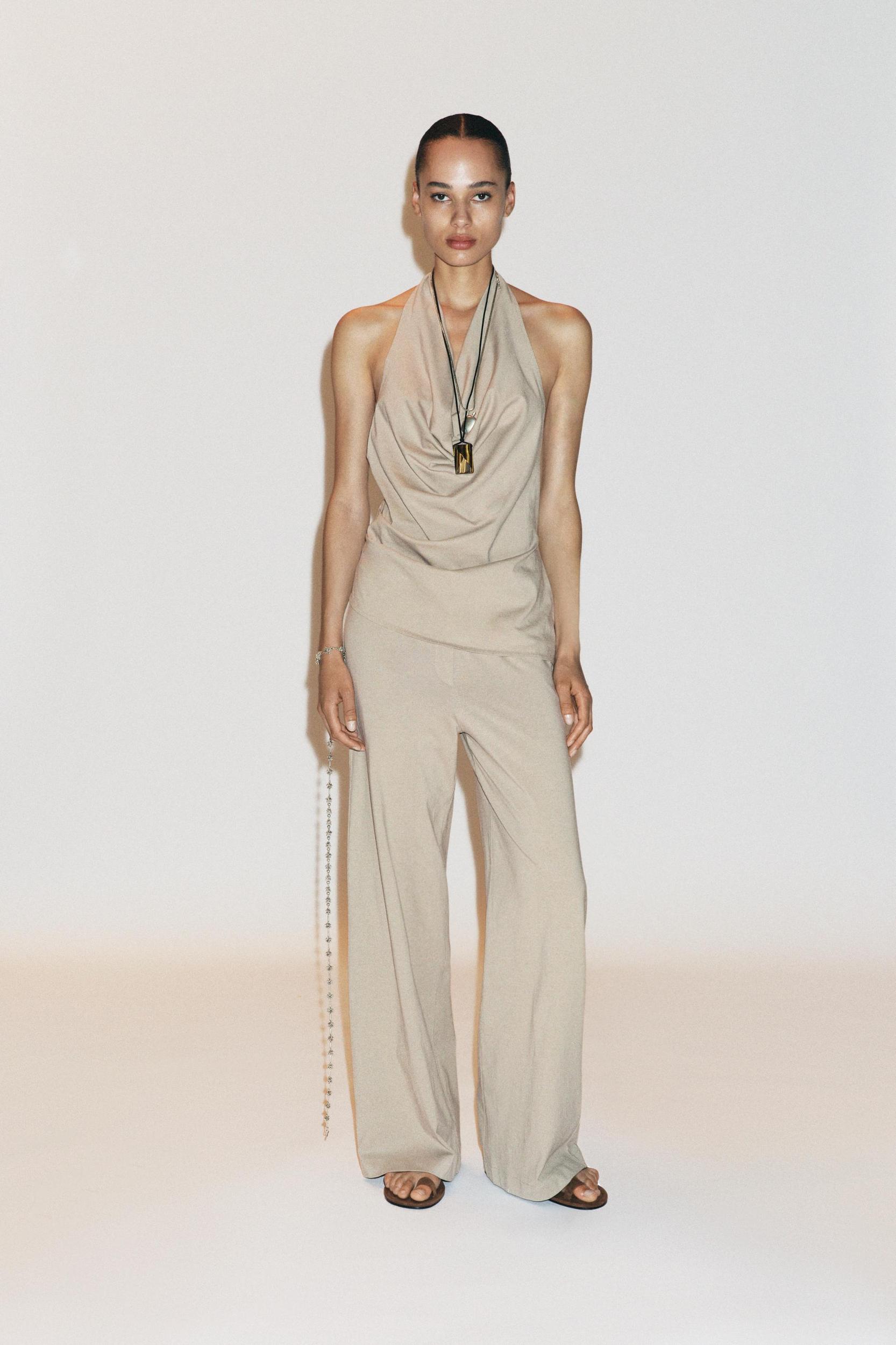 DYED EFFECT HALTER TOP Product Image