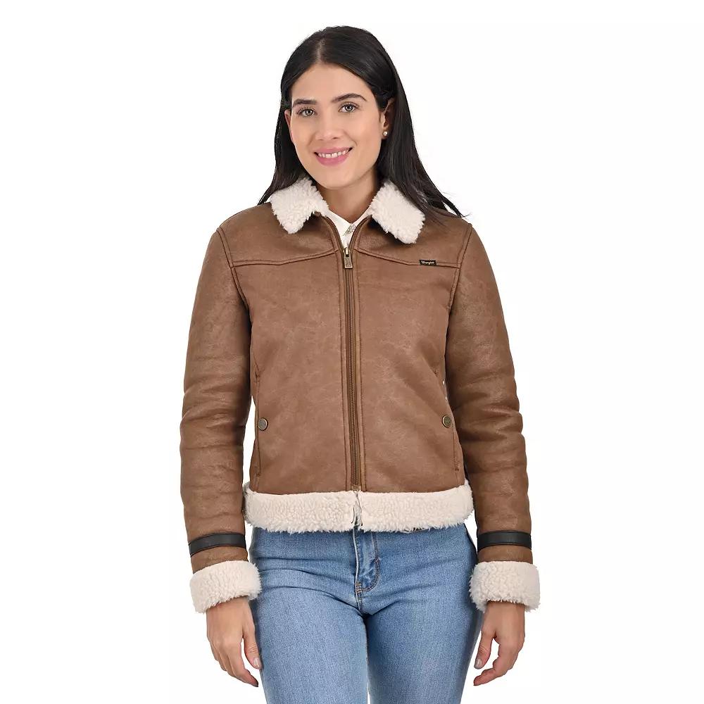 Women's Wrangler Faux Shearling Jacket,  Product Image