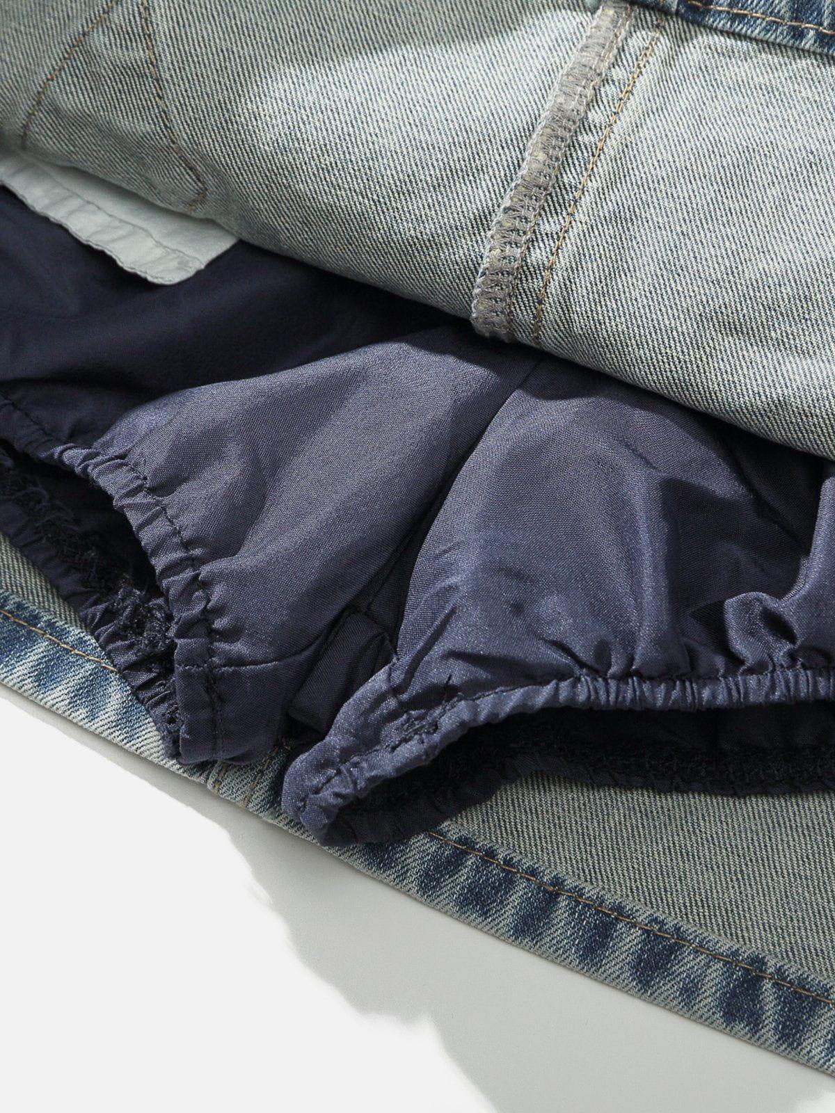 Aelfric Eden Bow Denim Micro Mini Skirt Female Product Image