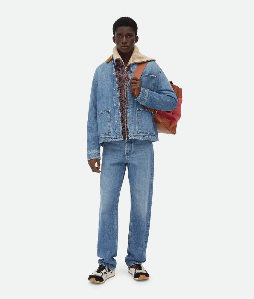 Men's Vintage Indigo Straight Jeans in Mid blue Product Image