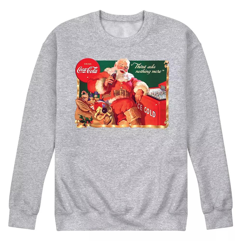 Men's CocaCola Vintage Santa Sweatshirt,  Product Image
