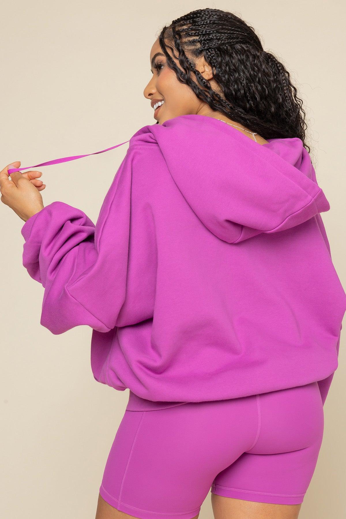 Zip Cloud Hoodie - Blush Product Image