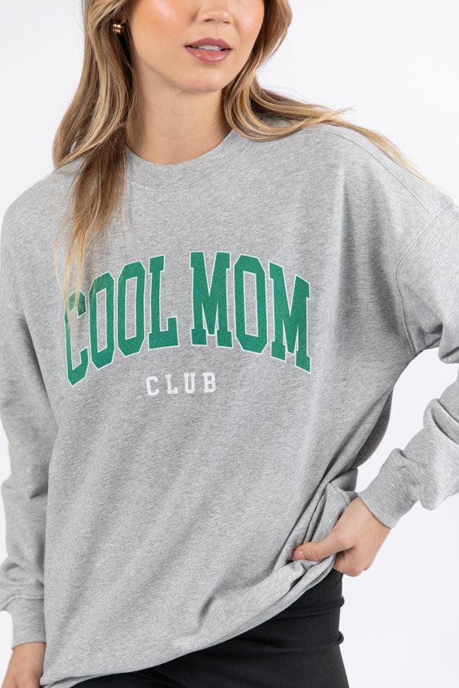 Cool Mom Club Light Grey Graphic Sweatshirt Product Image